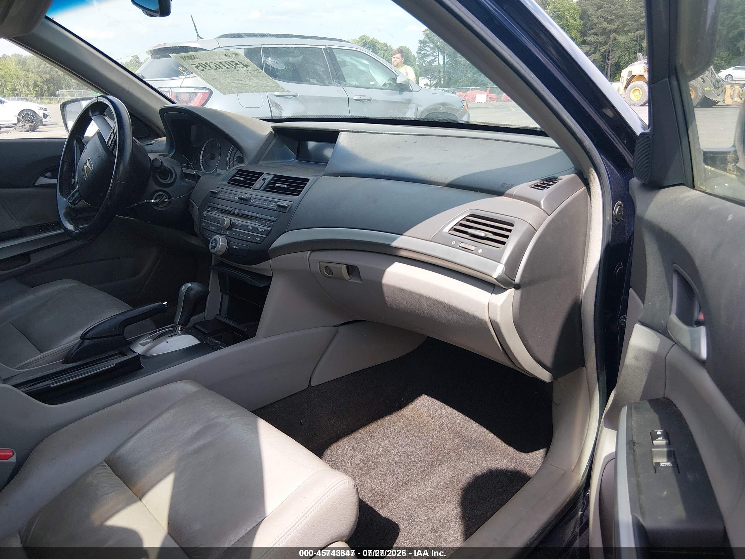 2009 Honda Accord 2.4 Ex-l Blue vin: 1HGCP26859A100332