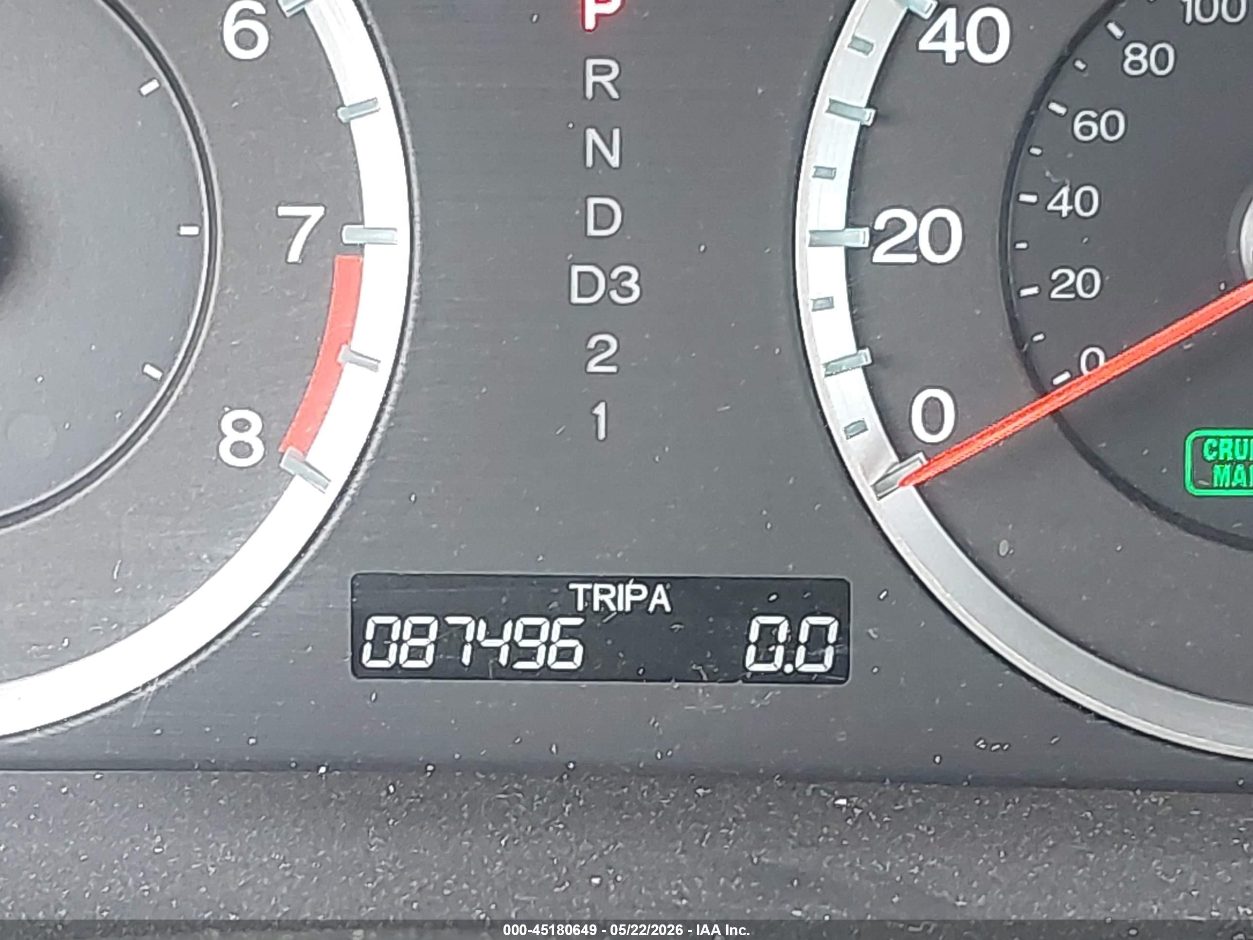 2009 Honda Accord 2.4 Ex-l Бордовый vin: 1HGCP26859A106423