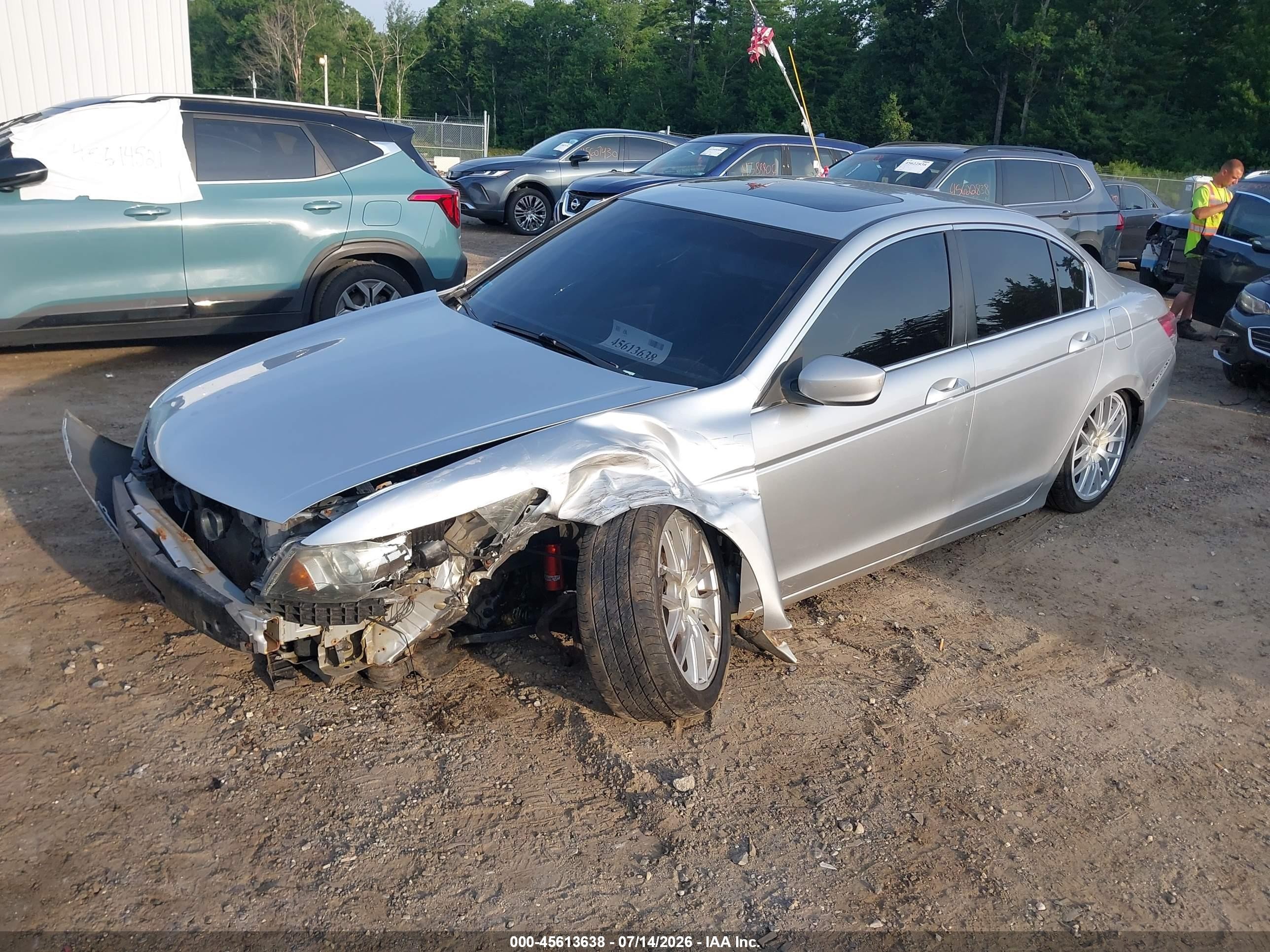 2009 Honda Accord 2.4 Ex-l Silver vin: 1HGCP26859A114912