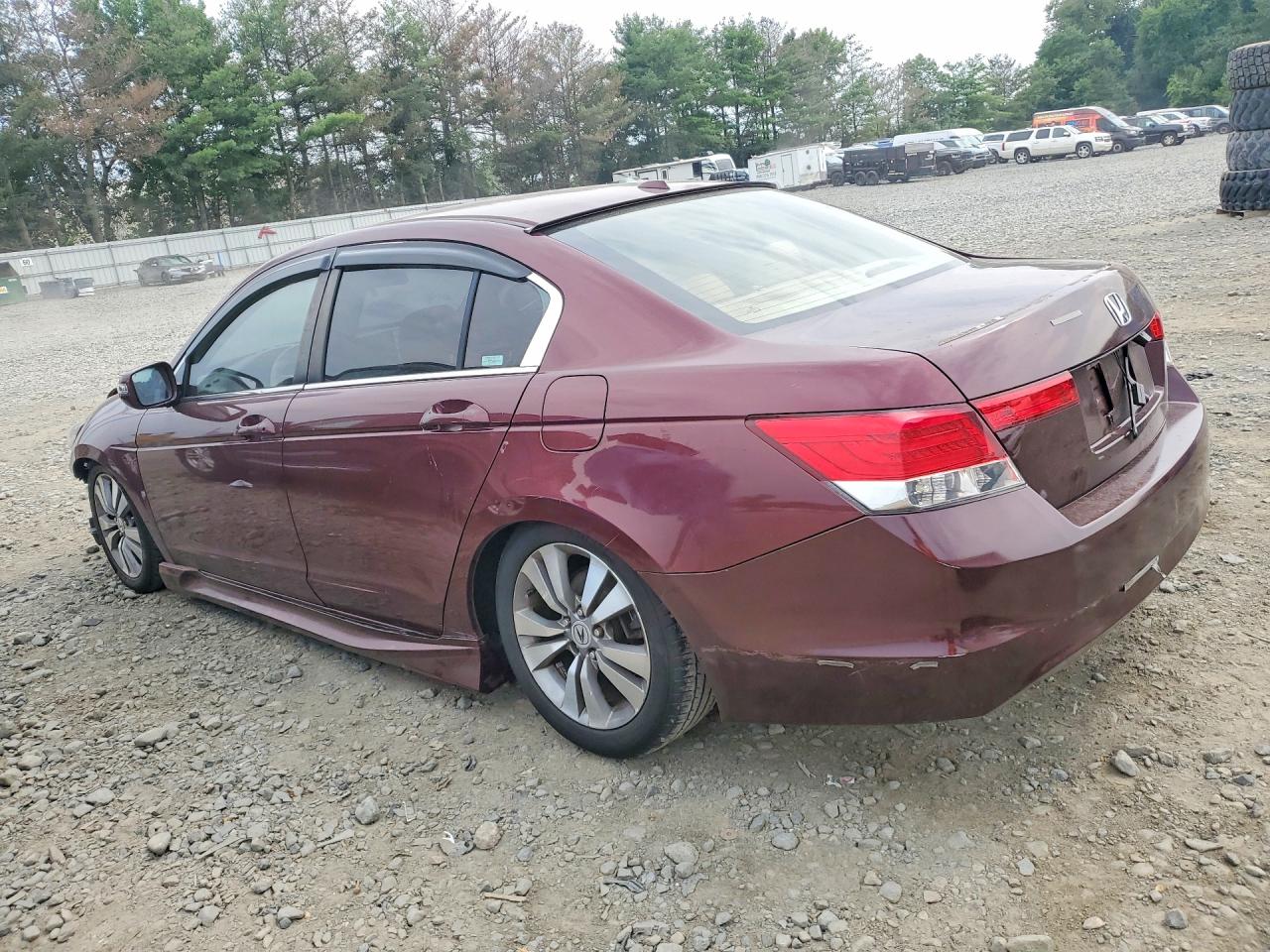 2009 Honda Accord Exl Burgundy vin: 1HGCP26859A143505