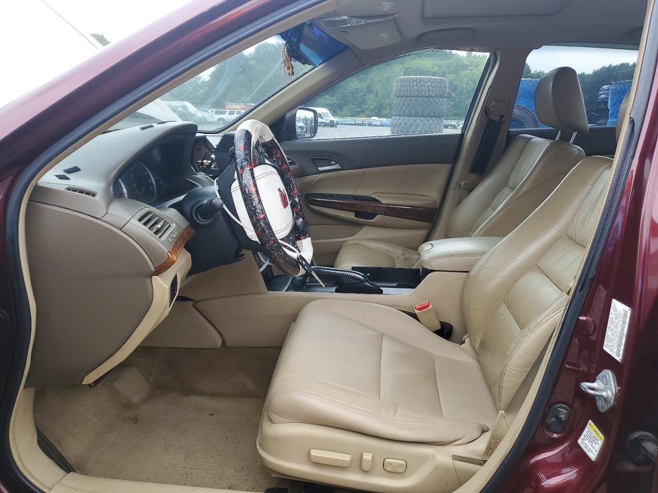 2009 Honda Accord Exl Burgundy vin: 1HGCP26859A143505