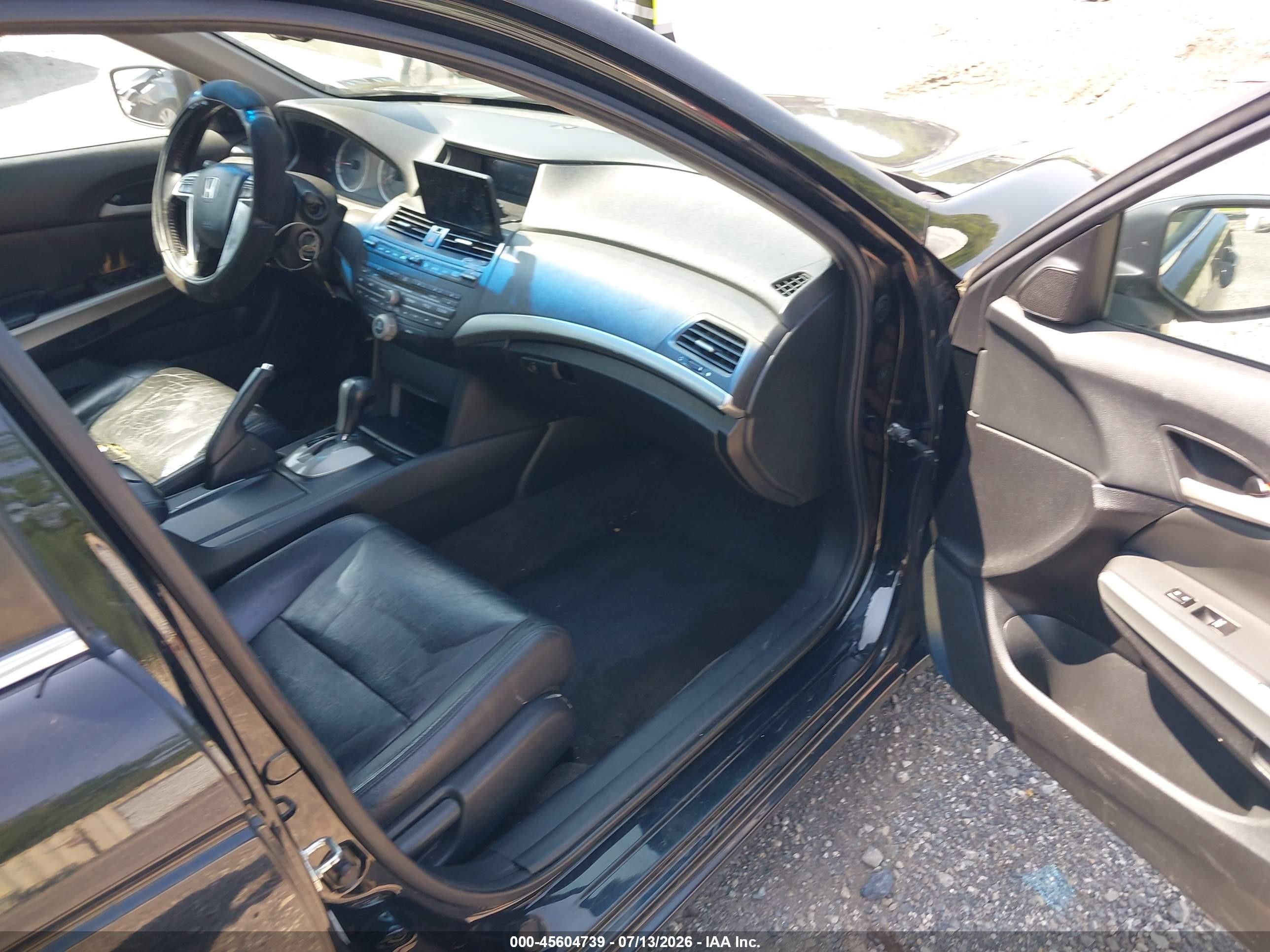 2009 Honda Accord 2.4 Ex-l Black vin: 1HGCP26859A168839