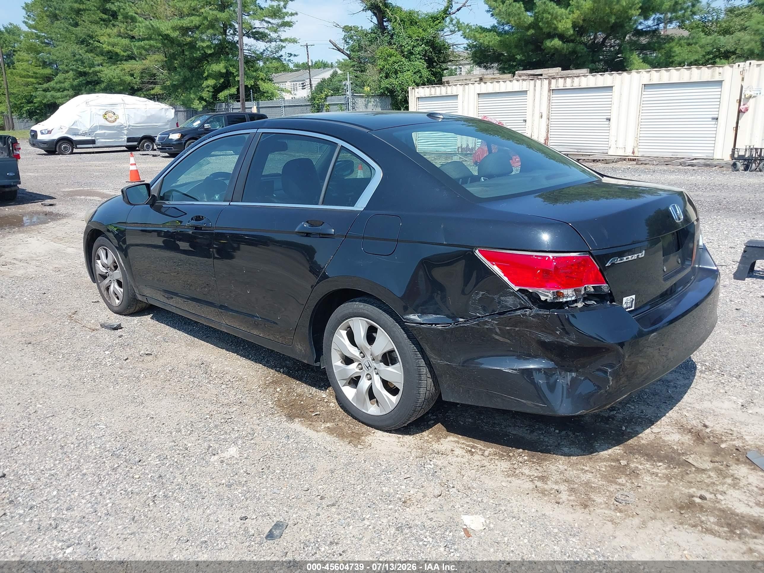 2009 Honda Accord 2.4 Ex-l Black vin: 1HGCP26859A168839