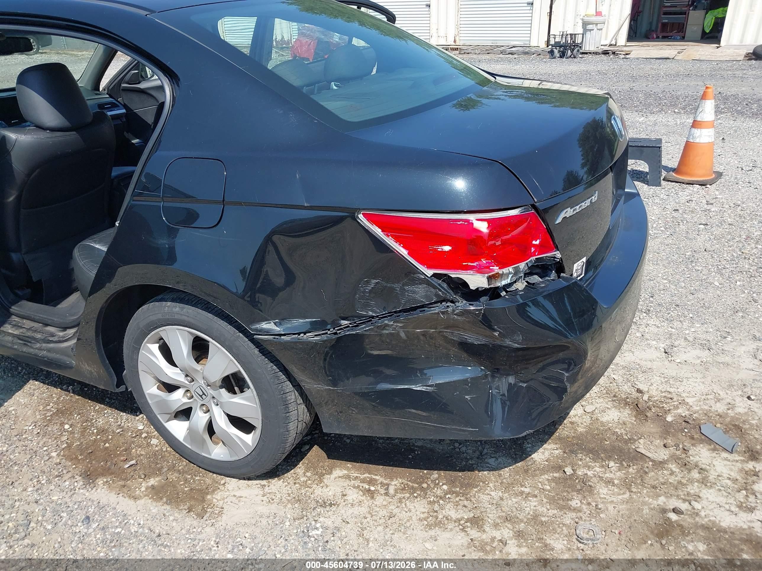 2009 Honda Accord 2.4 Ex-l Black vin: 1HGCP26859A168839
