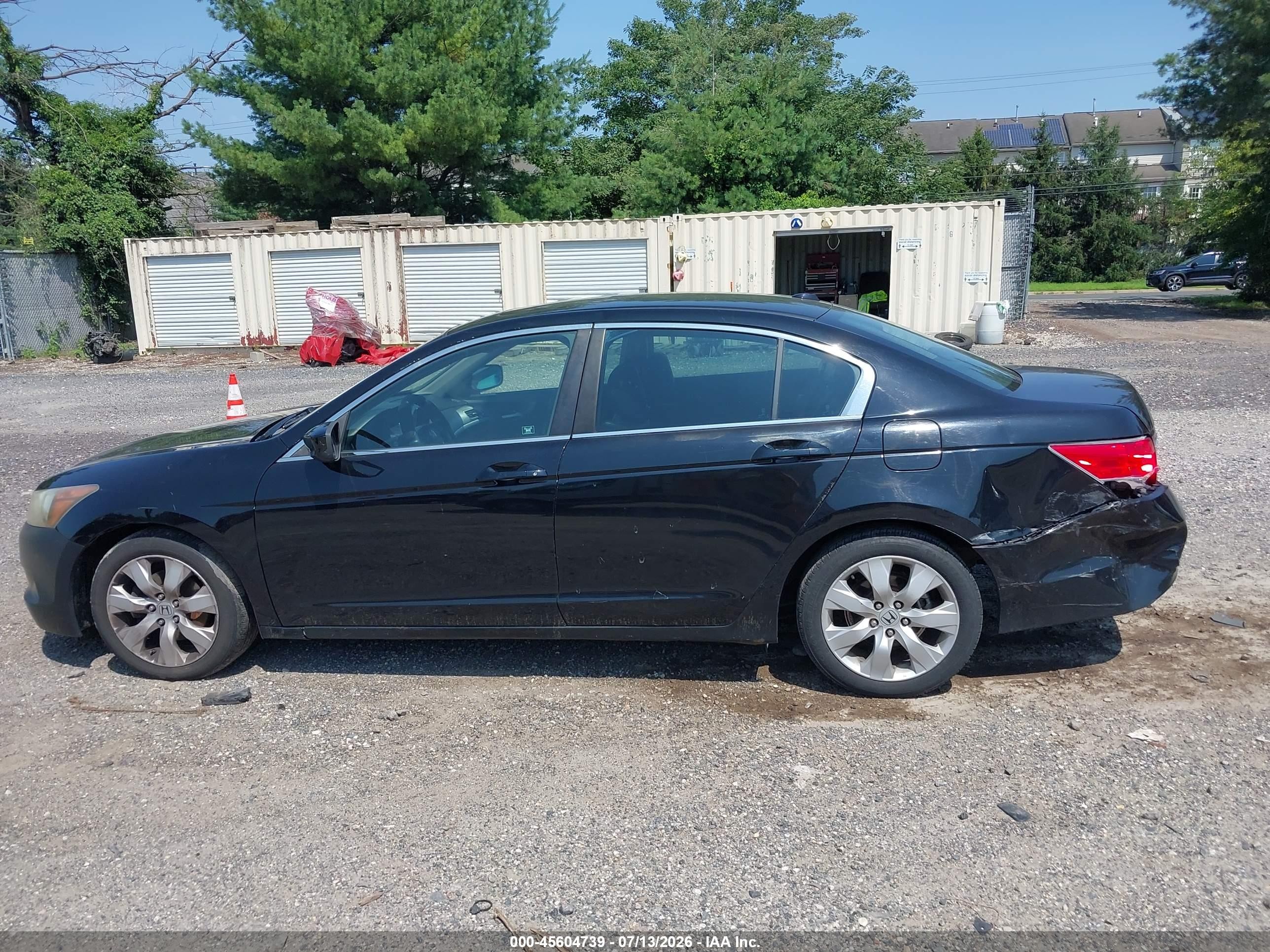 2009 Honda Accord 2.4 Ex-l Black vin: 1HGCP26859A168839