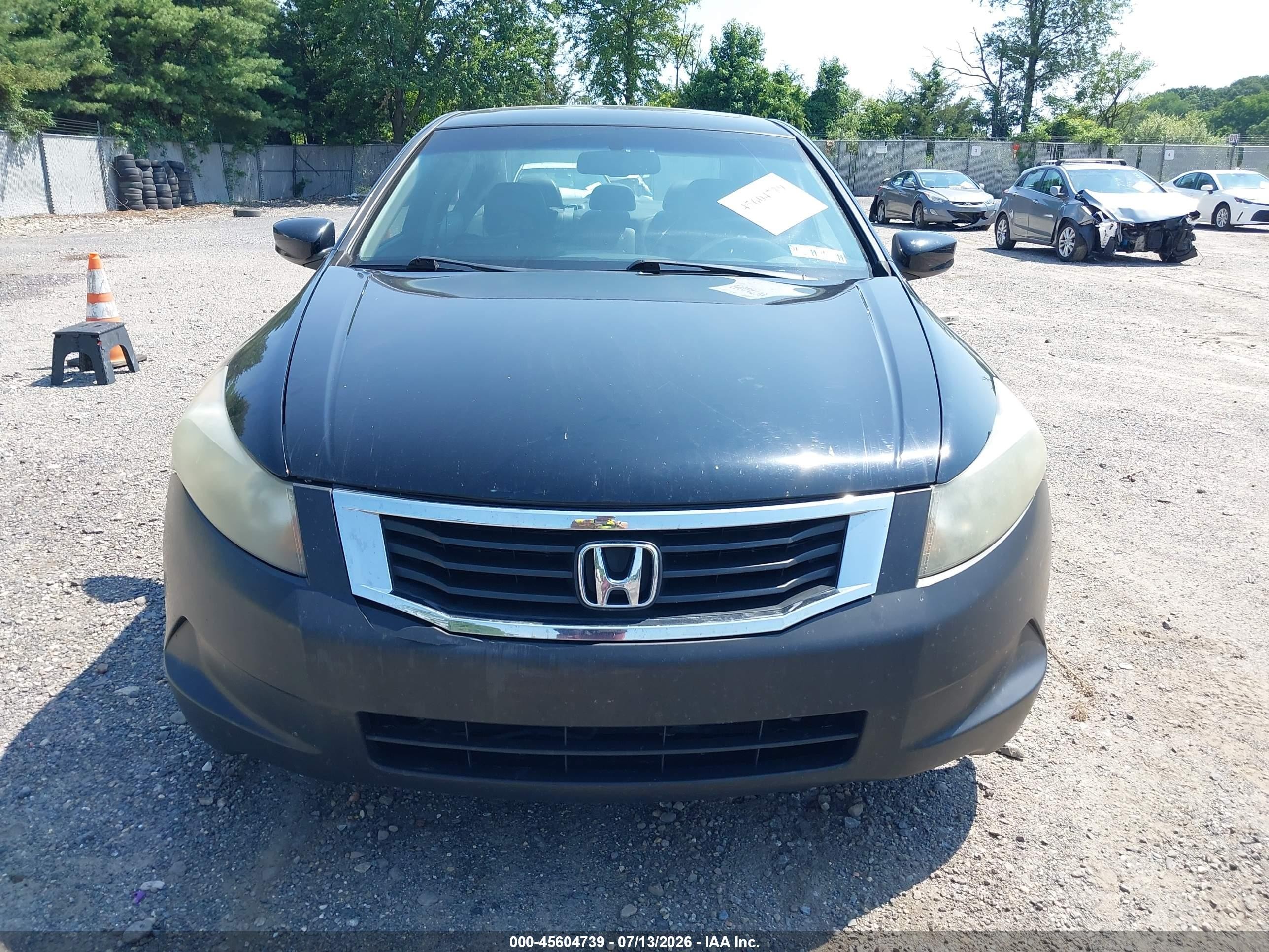 2009 Honda Accord 2.4 Ex-l Black vin: 1HGCP26859A168839