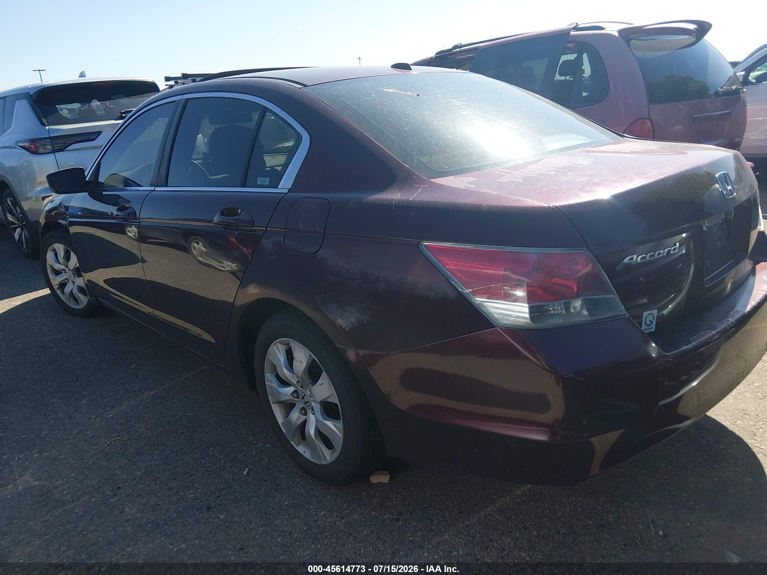 2008 Honda Accord 2.4 Ex-l Red vin: 1HGCP26868A024151