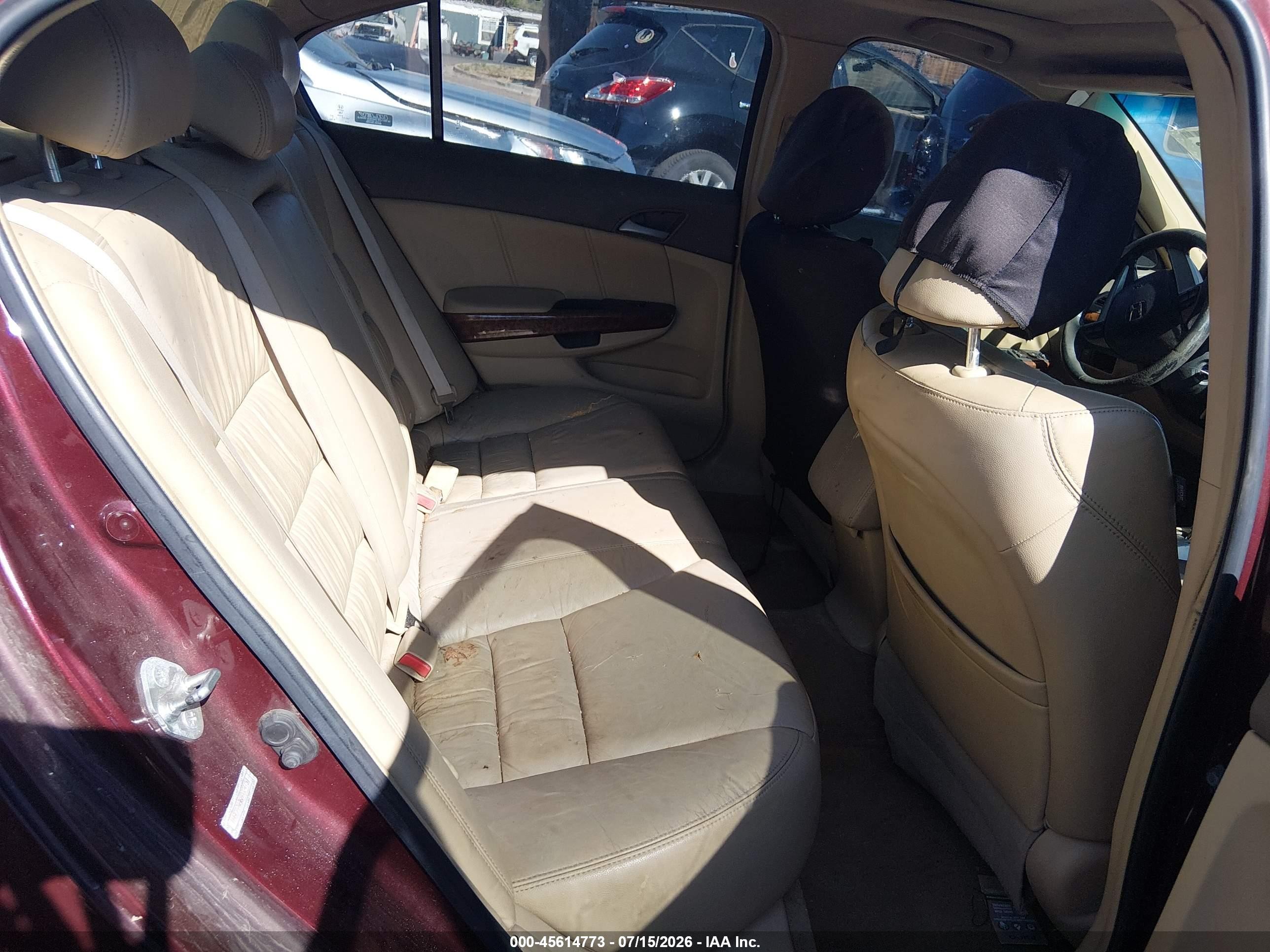 2008 Honda Accord 2.4 Ex-l Red vin: 1HGCP26868A024151
