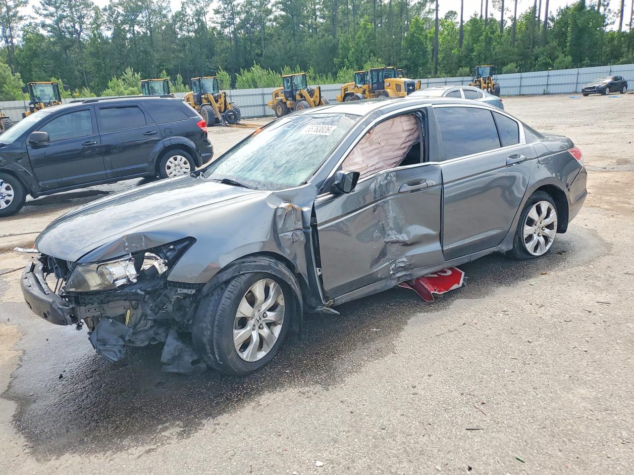 2008 Honda Accord Exl Gray vin: 1HGCP26868A028636