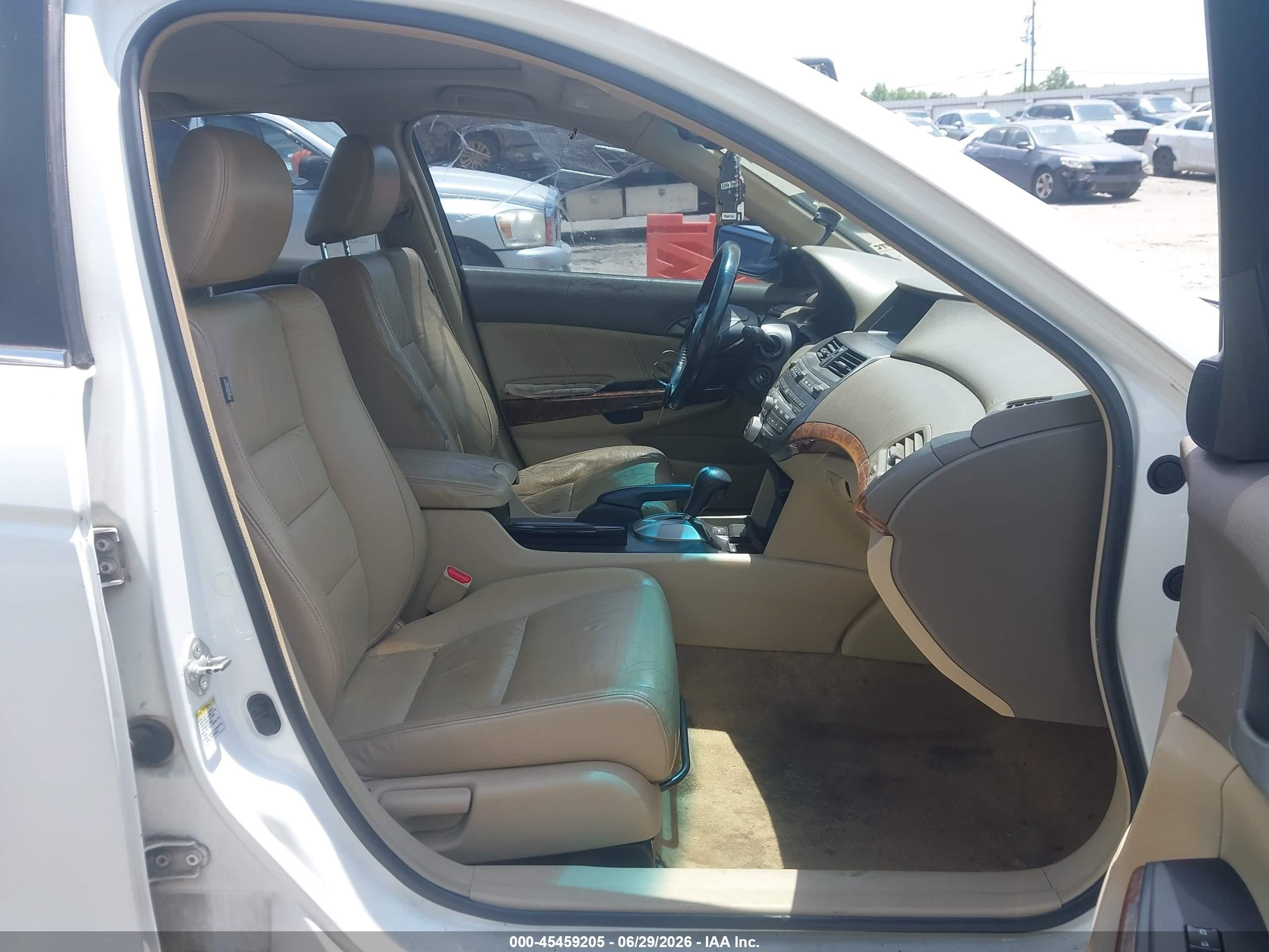 2008 Honda Accord 2.4 Ex-l White vin: 1HGCP26868A030242
