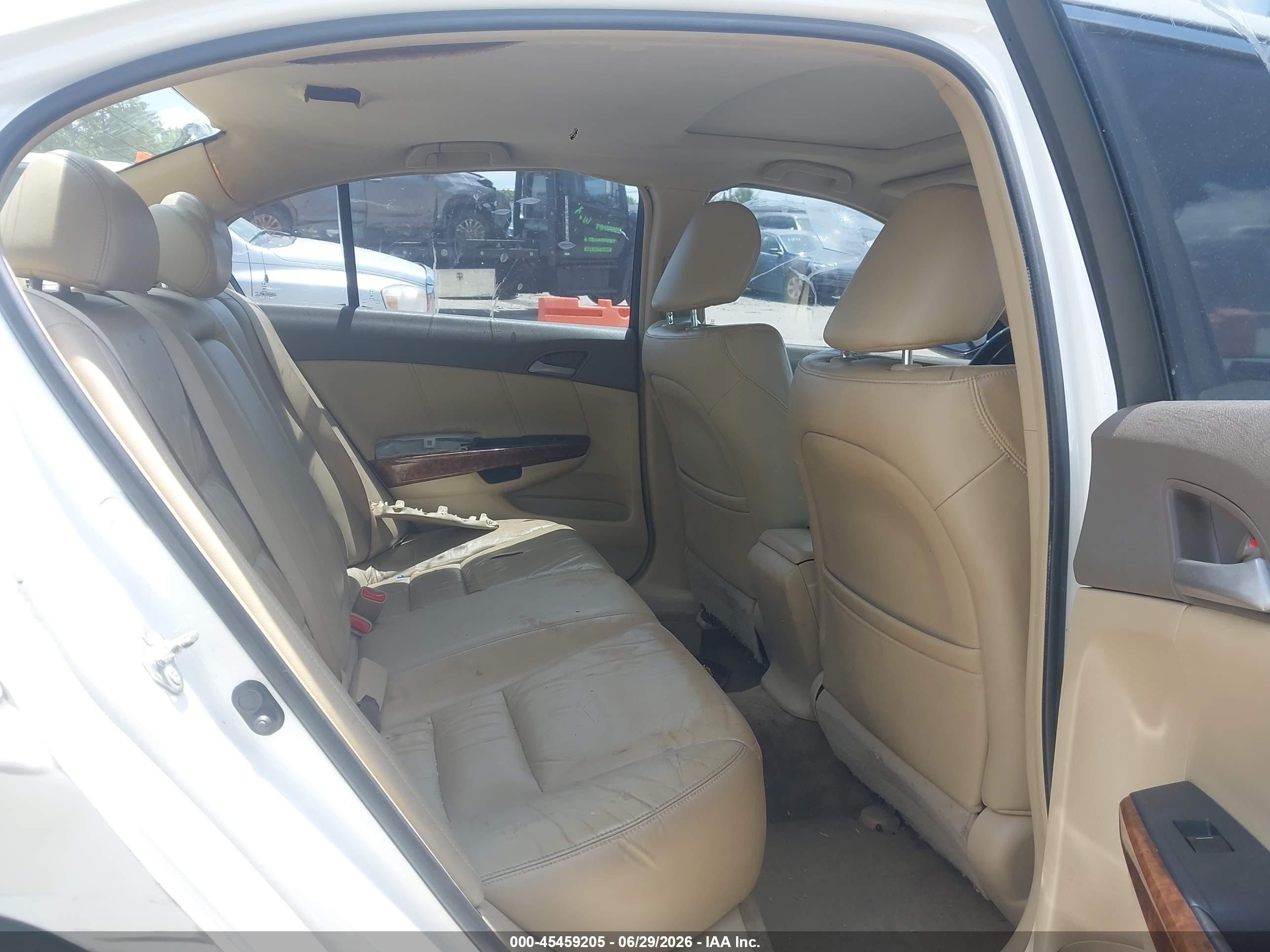 2008 Honda Accord 2.4 Ex-l White vin: 1HGCP26868A030242