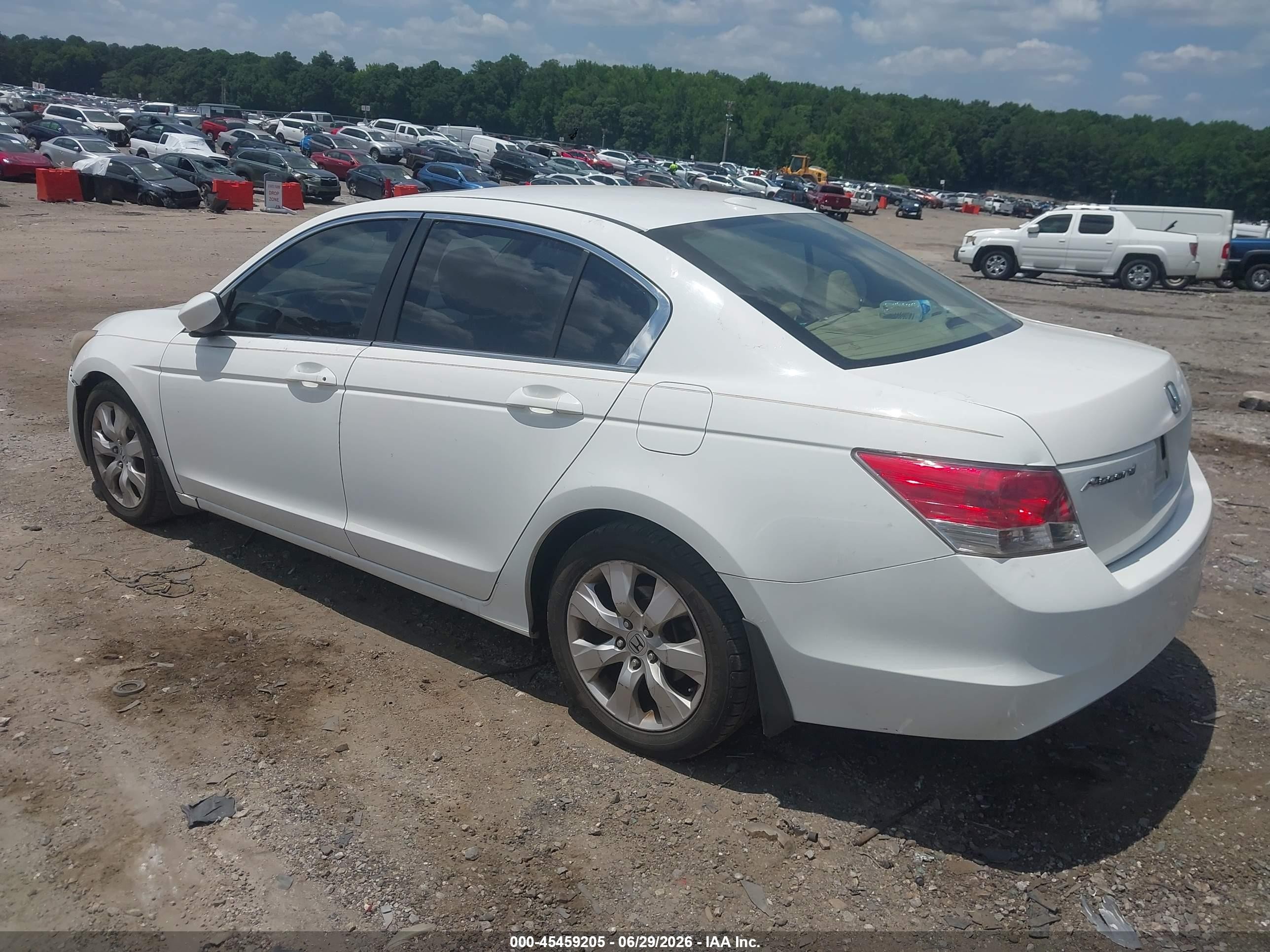 2008 Honda Accord 2.4 Ex-l White vin: 1HGCP26868A030242