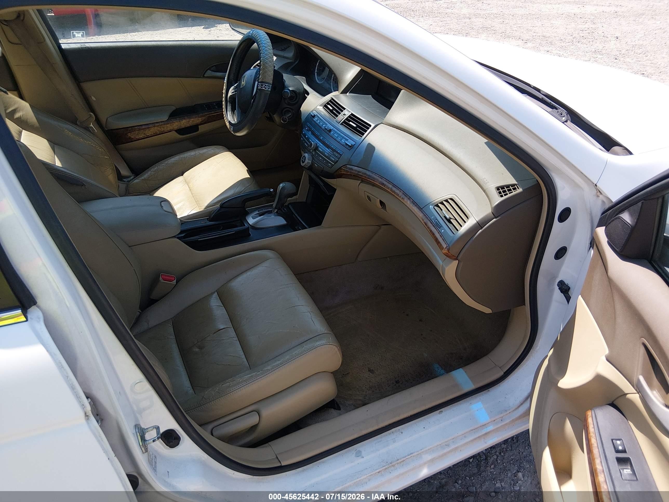 2008 Honda Accord 2.4 Ex-l Белый vin: 1HGCP26868A059711