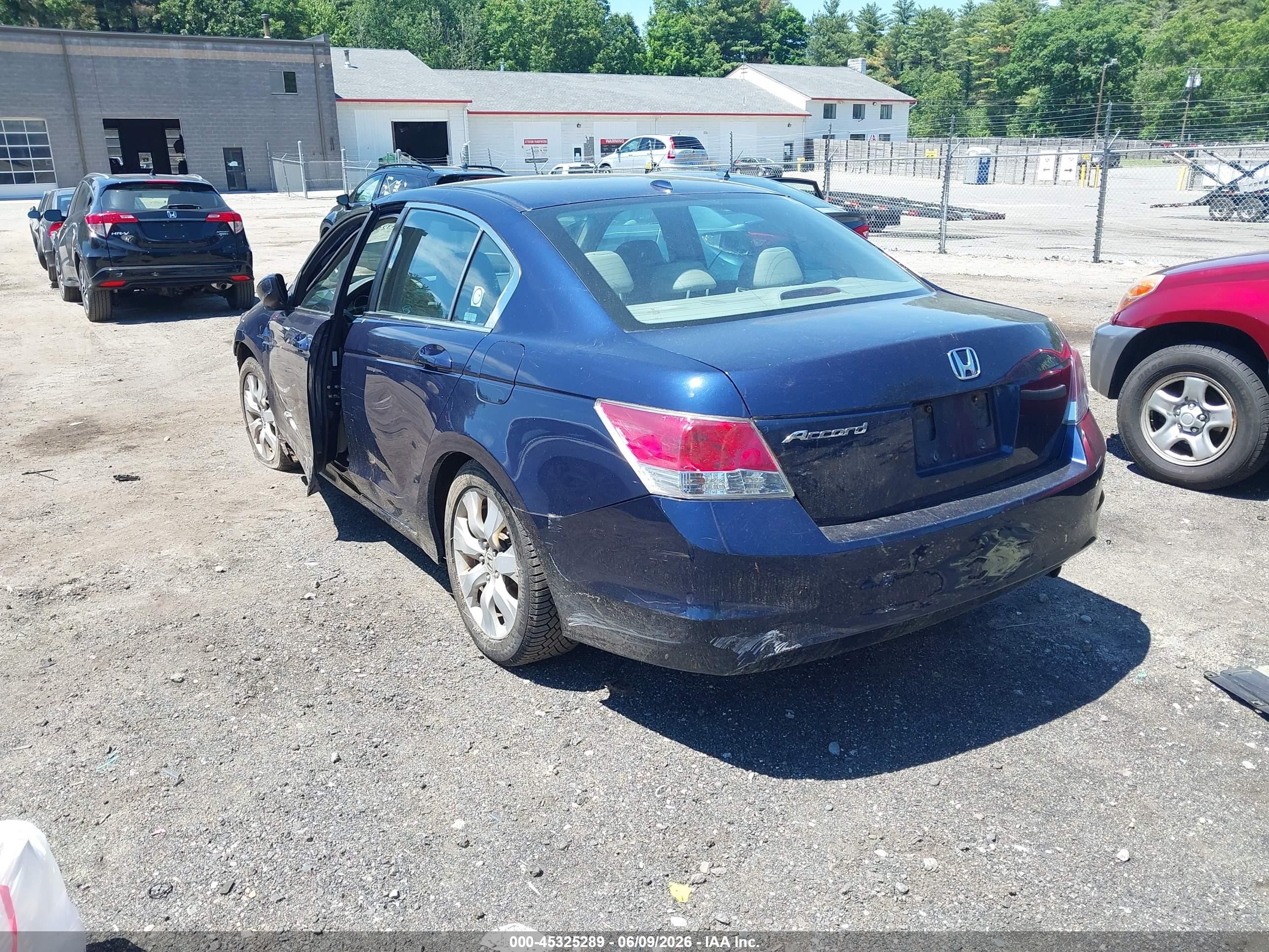 2008 Honda Accord 2.4 Ex-l Dark Blue vin: 1HGCP26868A063015