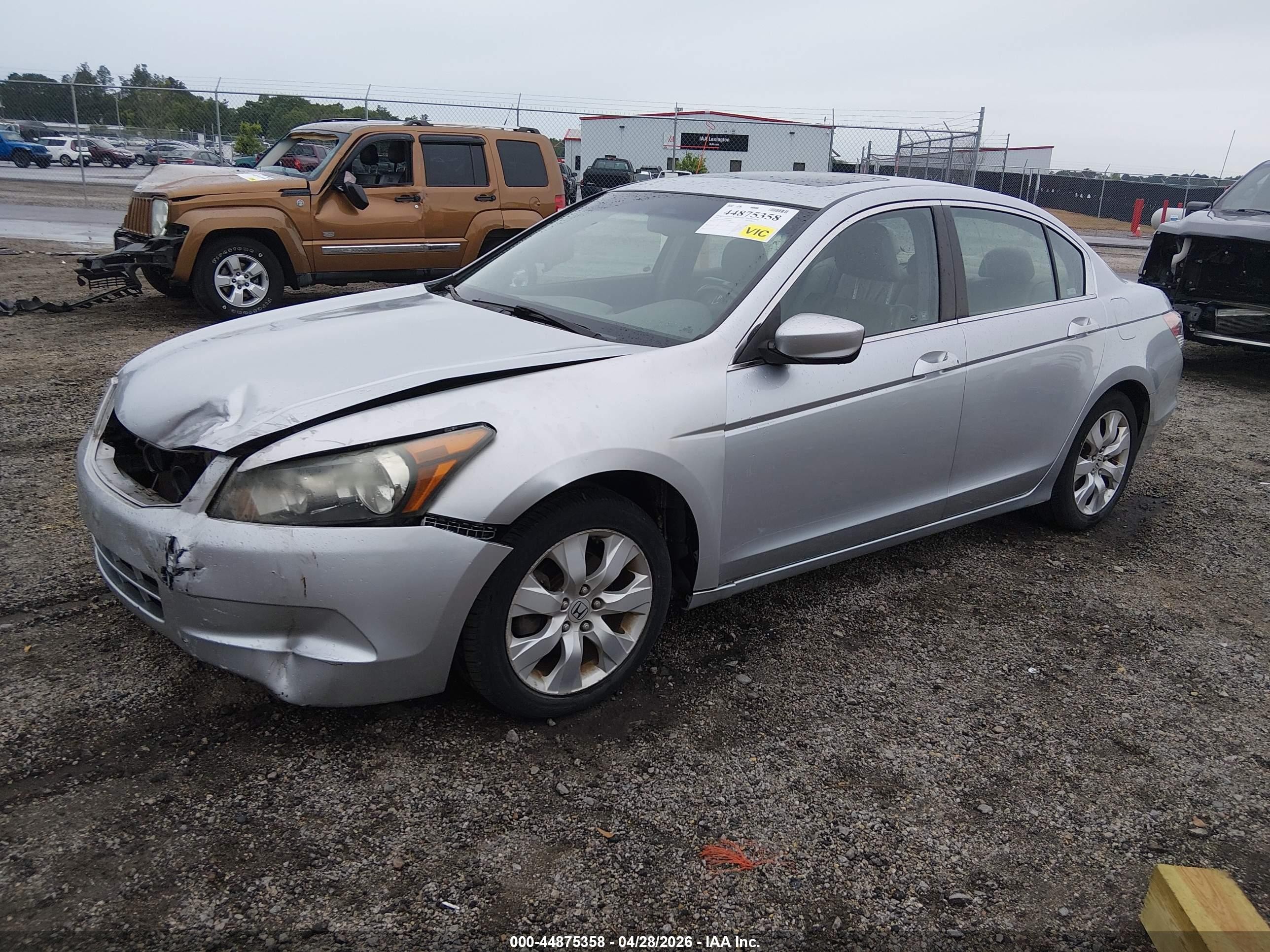 2008 Honda Accord 2.4 Ex-l Silver vin: 1HGCP26868A096838