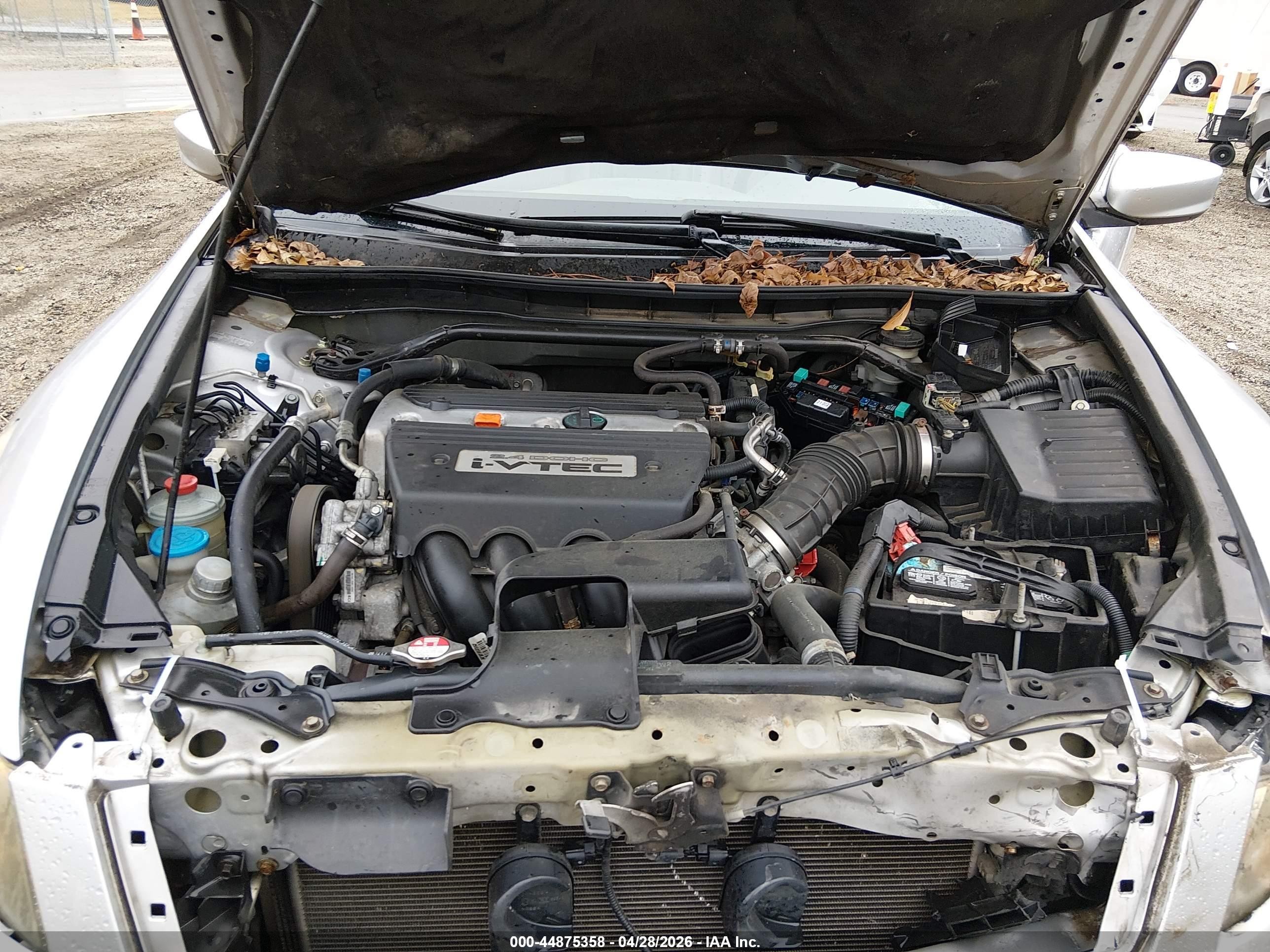 2008 Honda Accord 2.4 Ex-l Silver vin: 1HGCP26868A096838