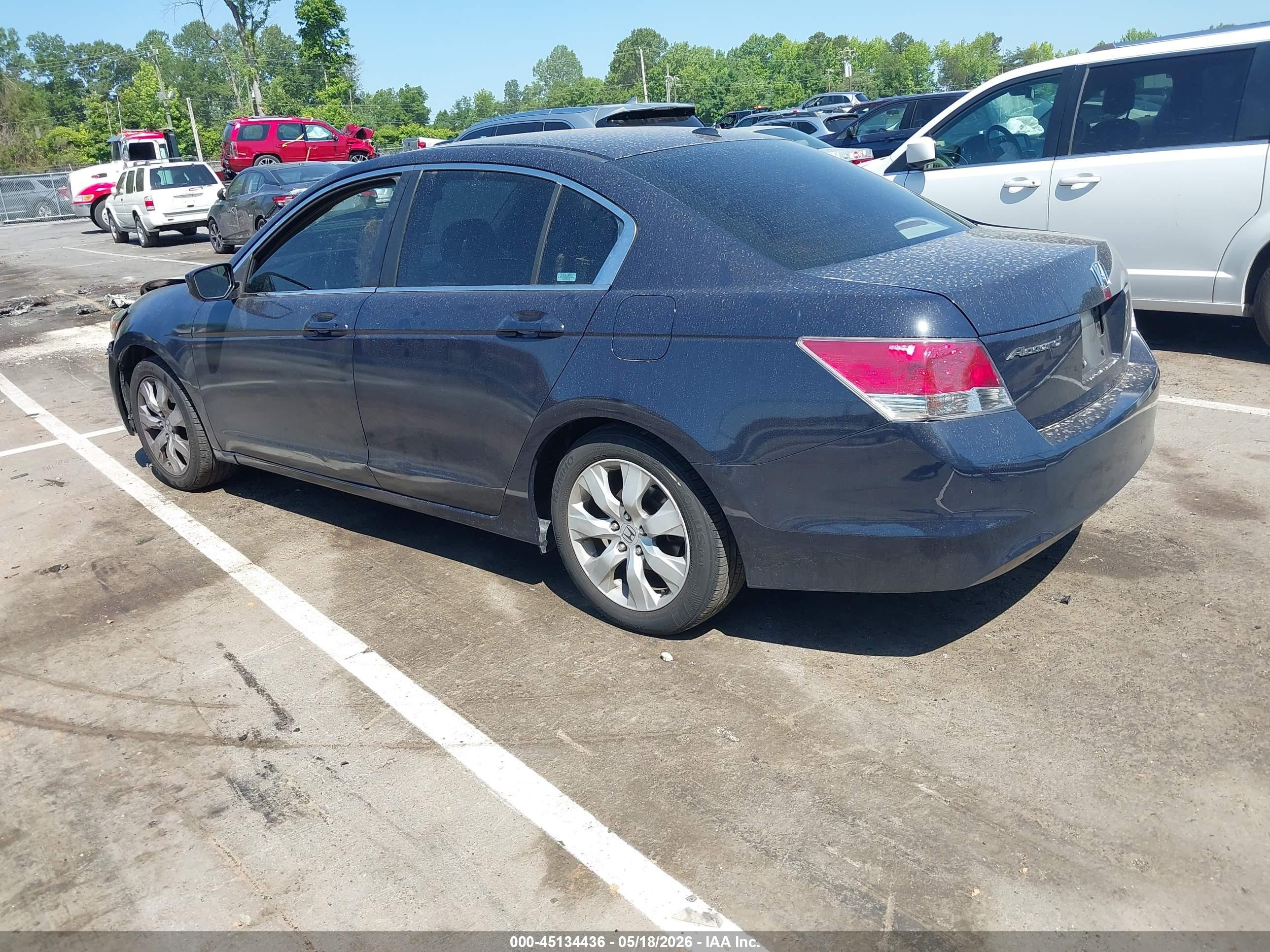 2008 Honda Accord 2.4 Ex-l Синий vin: 1HGCP26868A120619