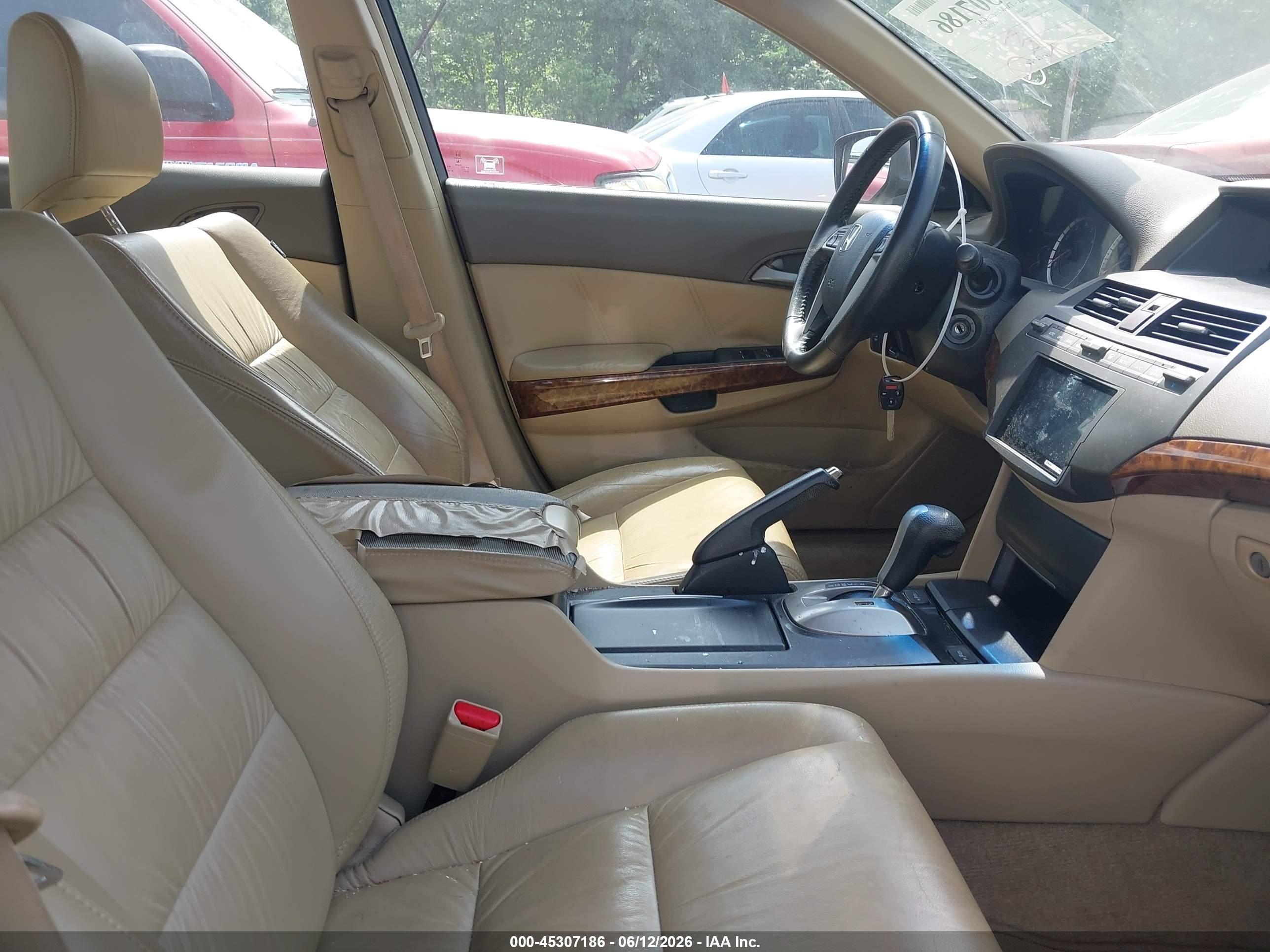 2008 Honda Accord 2.4 Ex-l Burgundy vin: 1HGCP26868A125660