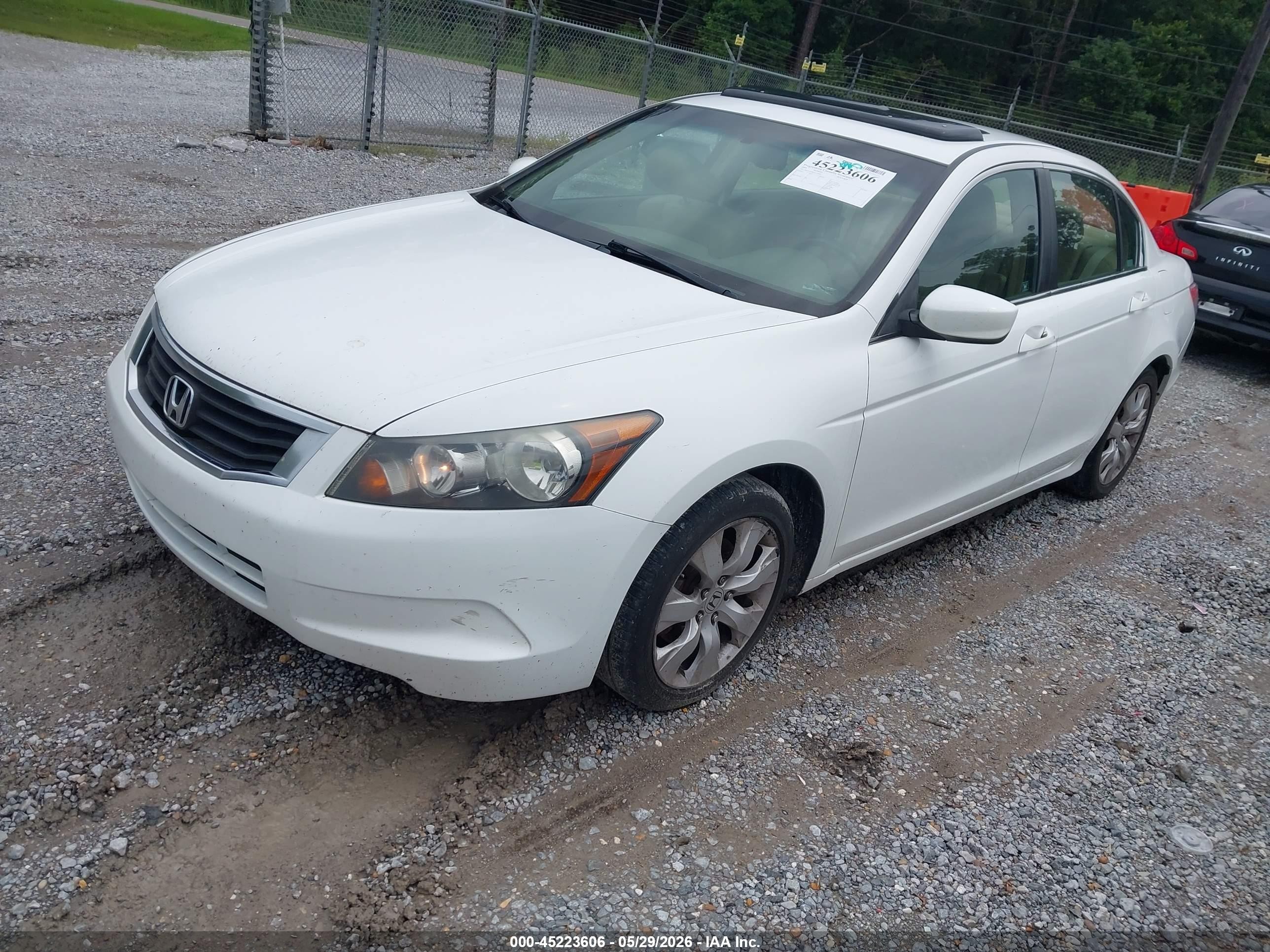 2008 Honda Accord 2.4 Ex-l White vin: 1HGCP26868A130969