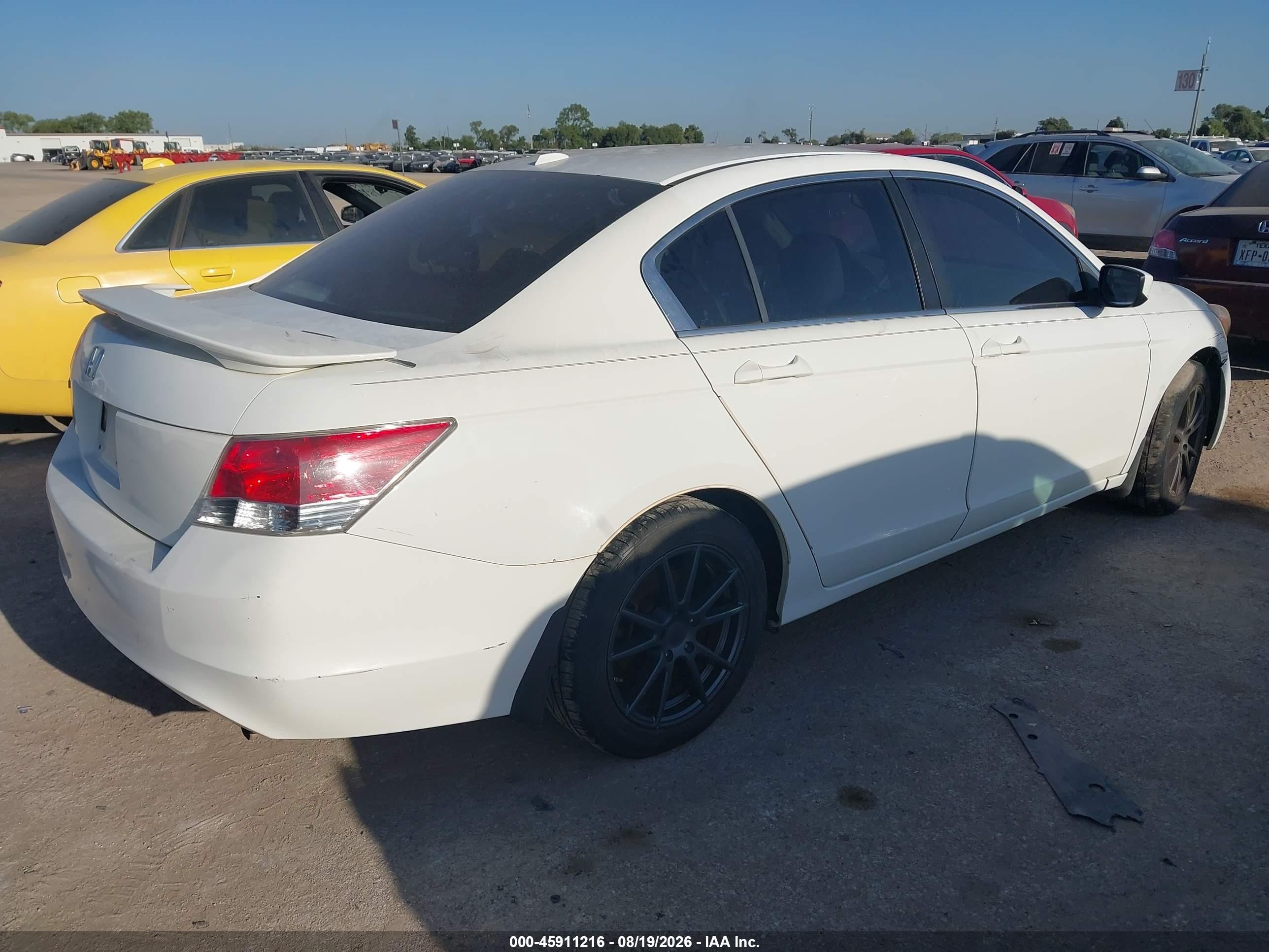 2008 Honda Accord 2.4 Ex-l Белый vin: 1HGCP26868A150686