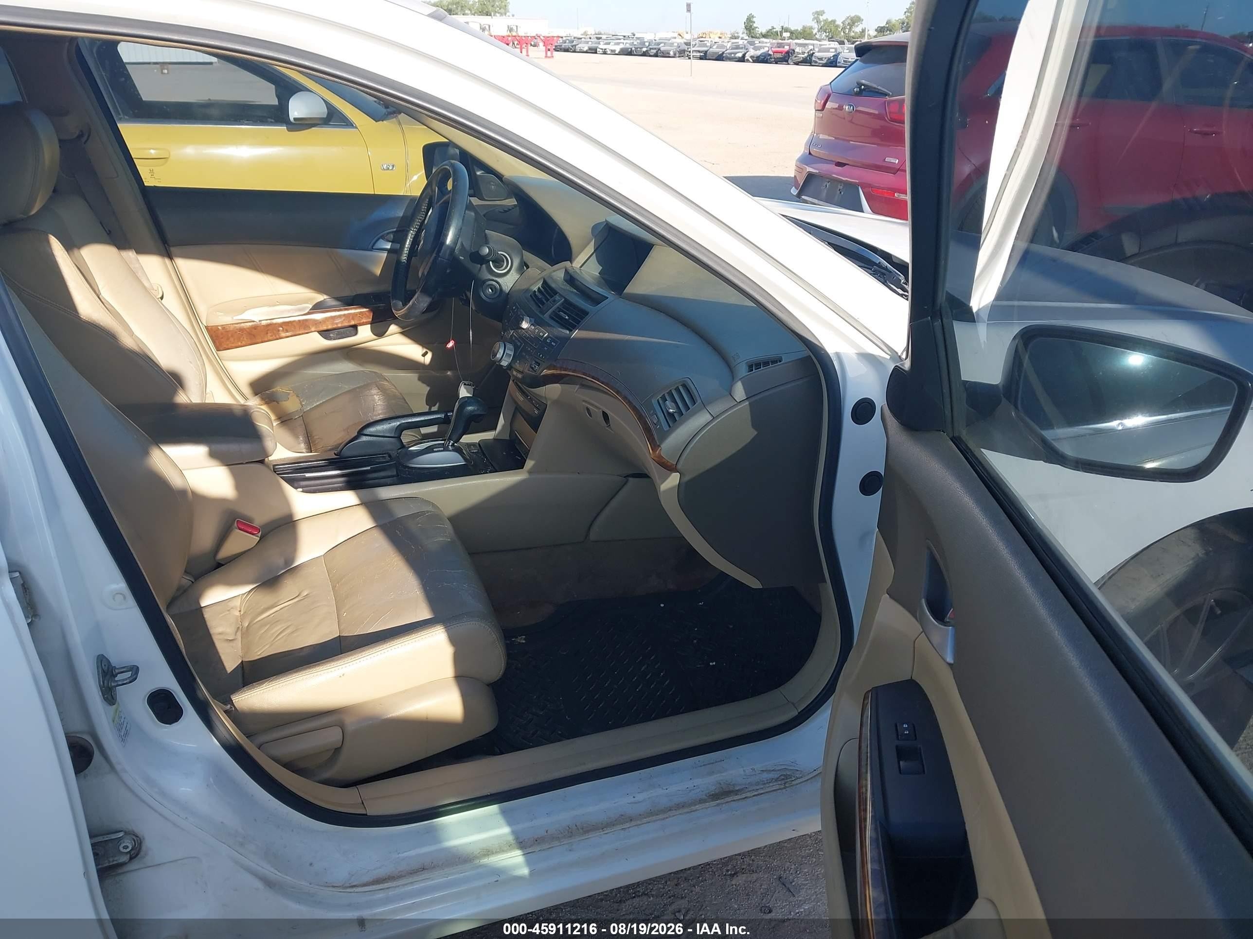 2008 Honda Accord 2.4 Ex-l Белый vin: 1HGCP26868A150686