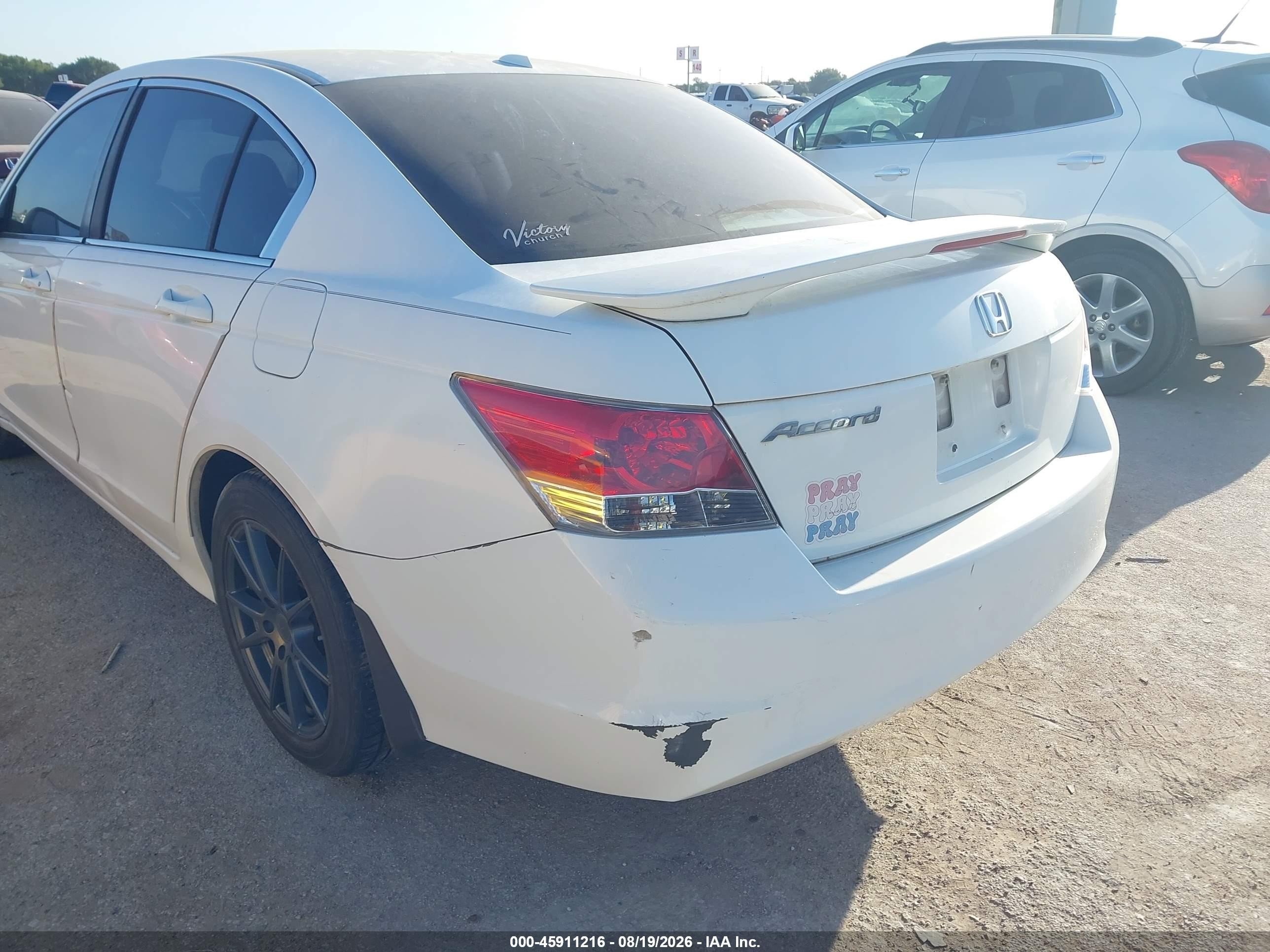 2008 Honda Accord 2.4 Ex-l Белый vin: 1HGCP26868A150686