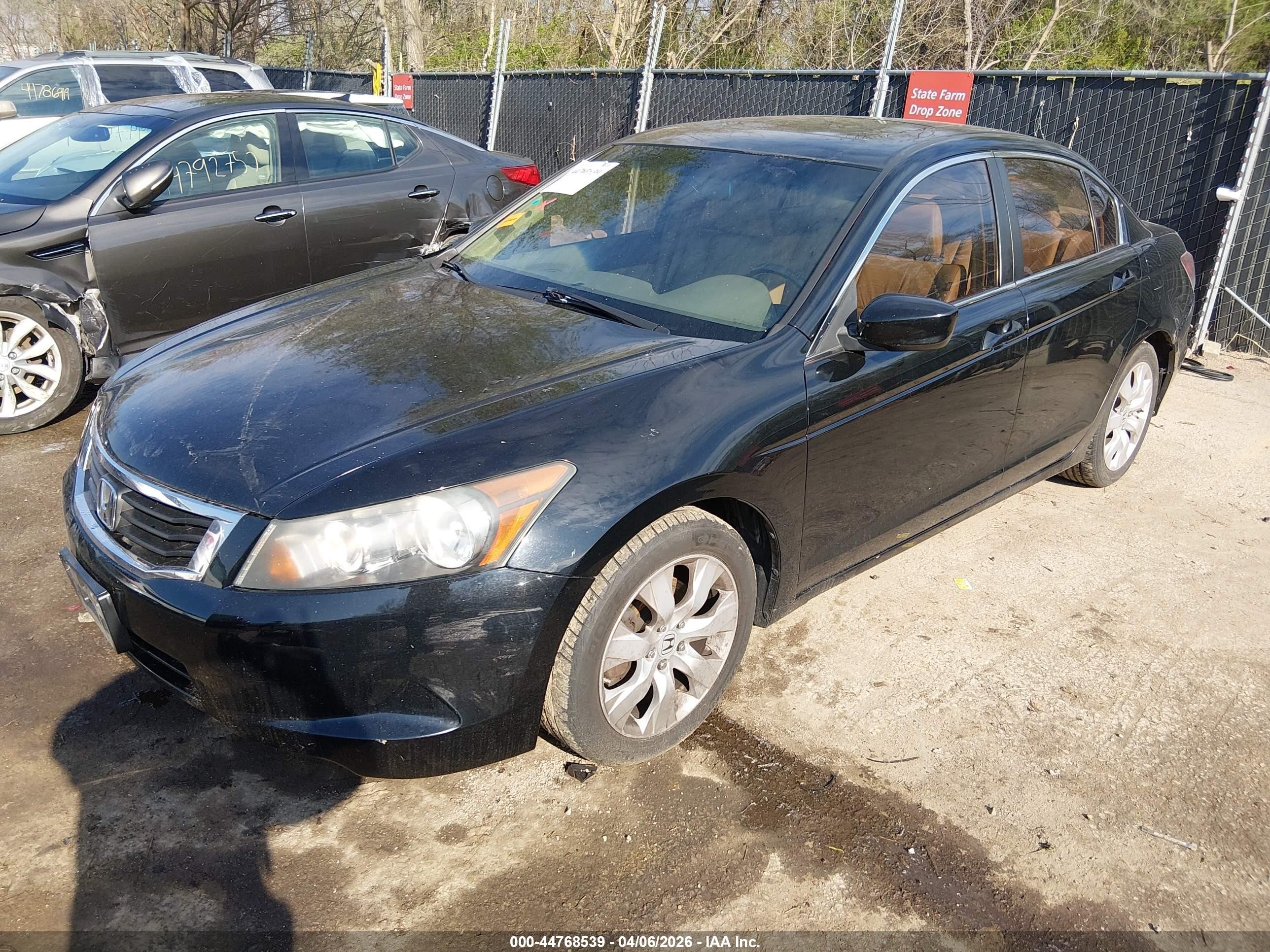2009 Honda Accord 2.4 Ex-l Black vin: 1HGCP26869A026080