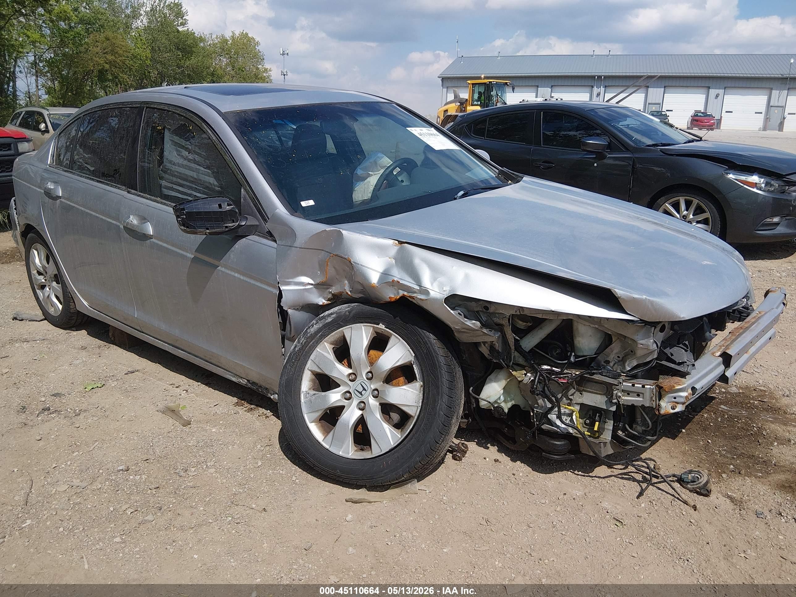 2009 Honda Accord 2.4 Ex-l Silver vin: 1HGCP26869A031344