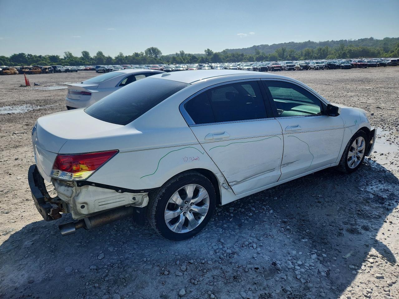 2009 Honda Accord Exl White vin: 1HGCP26869A033174