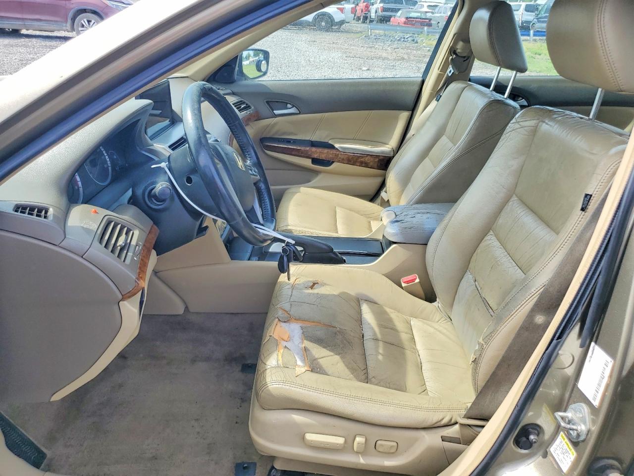 2009 Honda Accord Exl Tan vin: 1HGCP26869A135378