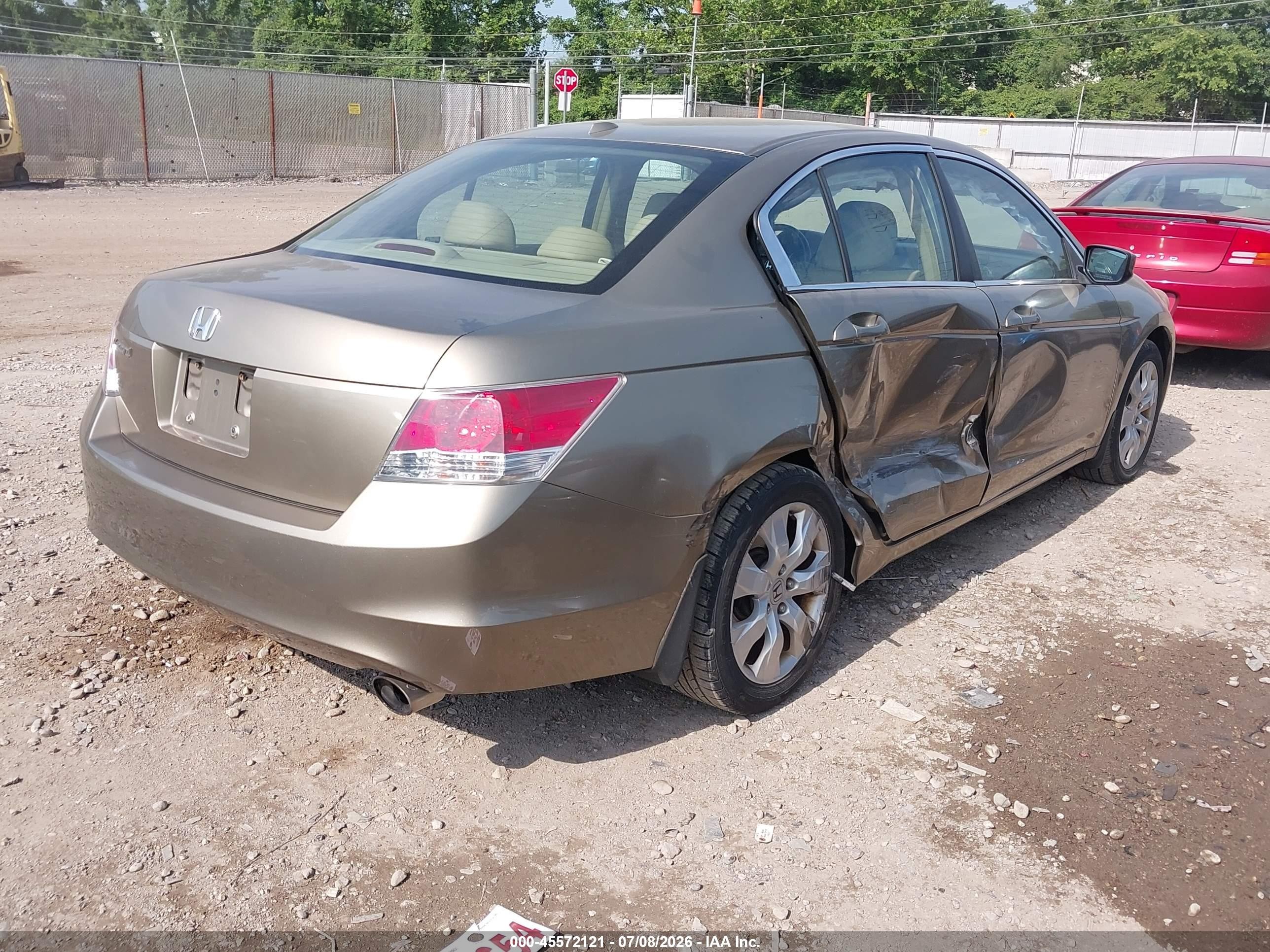 2009 Honda Accord 2.4 Ex-l Золотой vin: 1HGCP26869A145571
