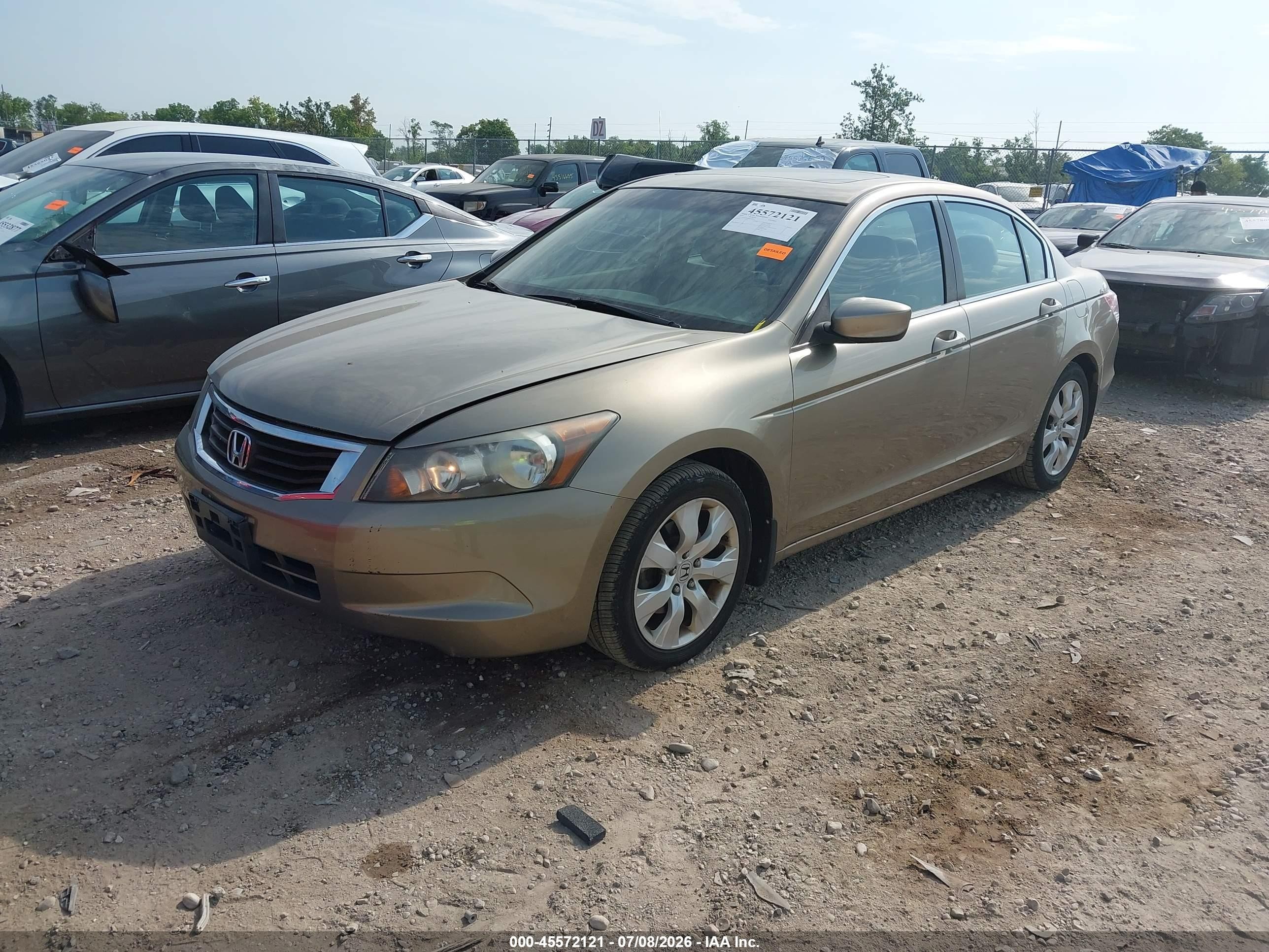 2009 Honda Accord 2.4 Ex-l Золотой vin: 1HGCP26869A145571
