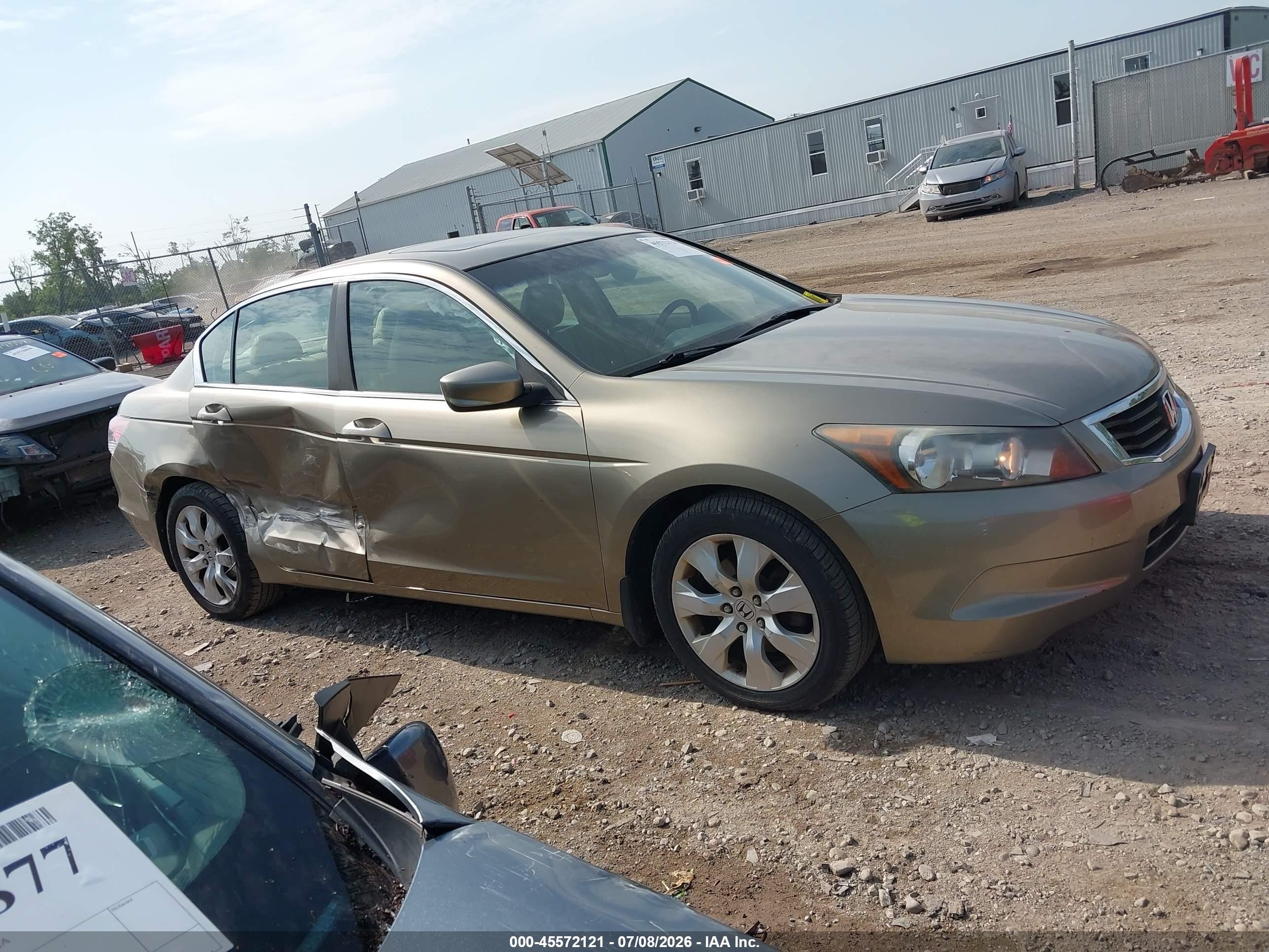 2009 Honda Accord 2.4 Ex-l Золотой vin: 1HGCP26869A145571