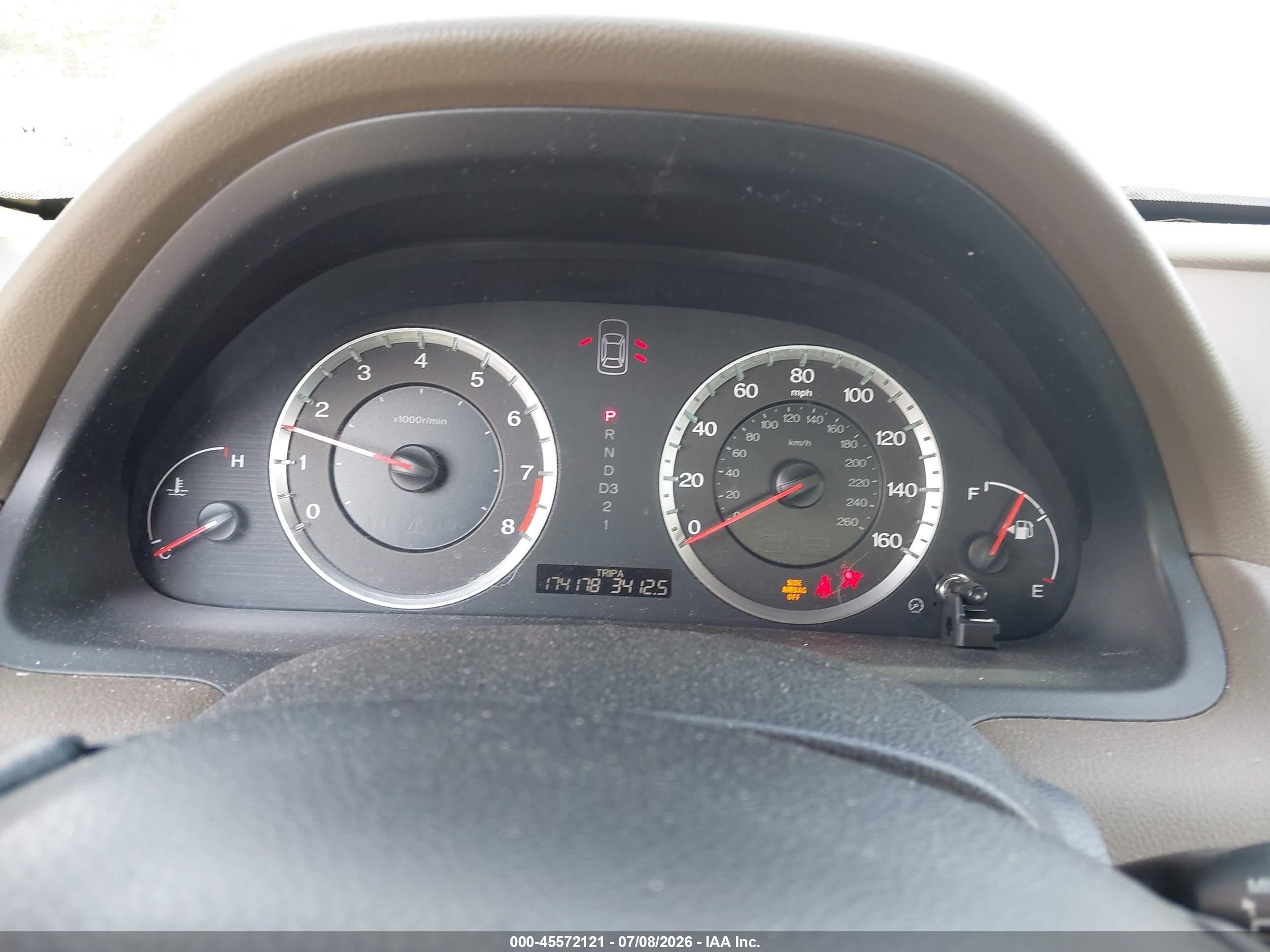 2009 Honda Accord 2.4 Ex-l Золотой vin: 1HGCP26869A145571