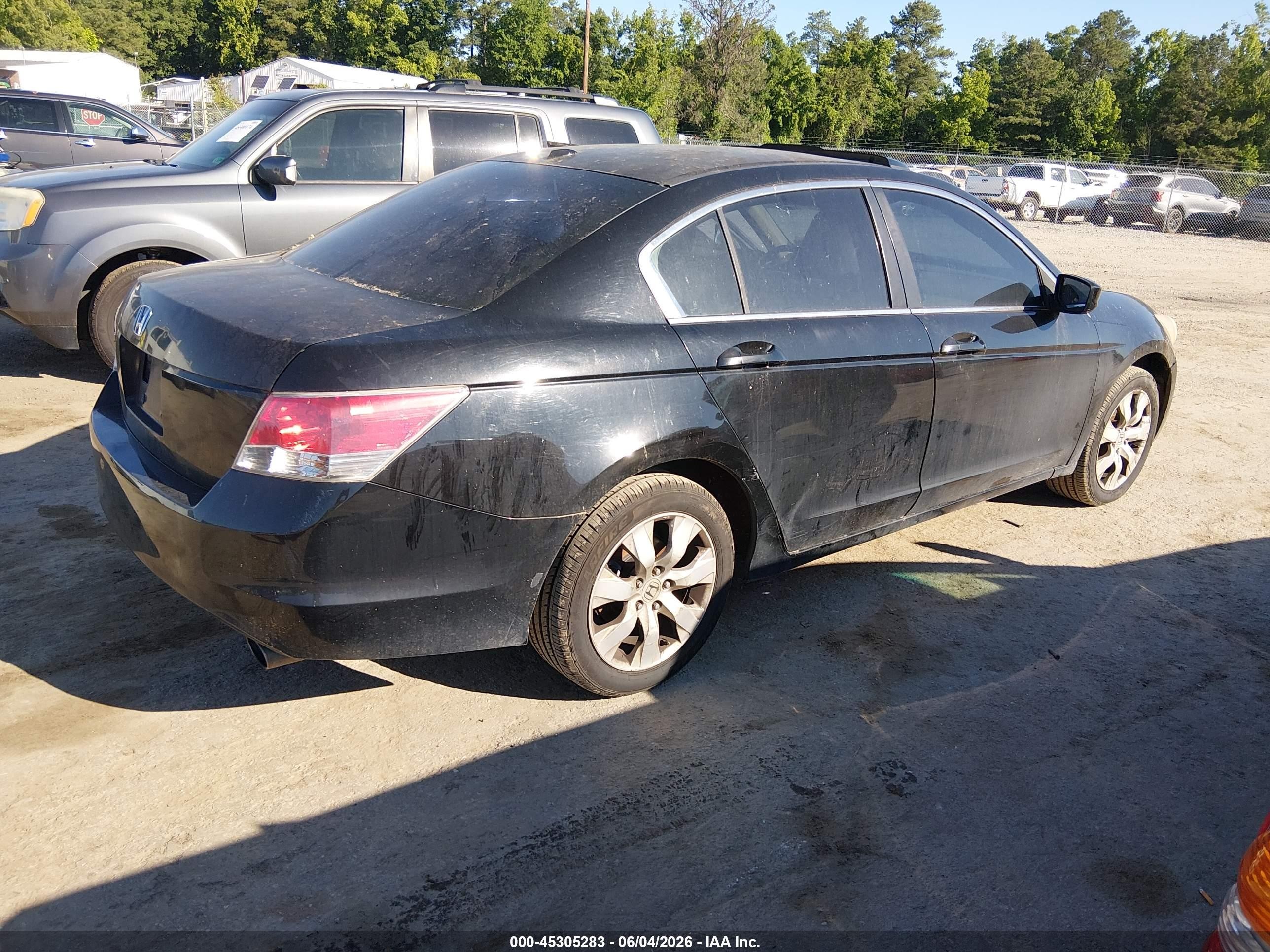 2009 Honda Accord 2.4 Ex-l Black vin: 1HGCP26869A196536