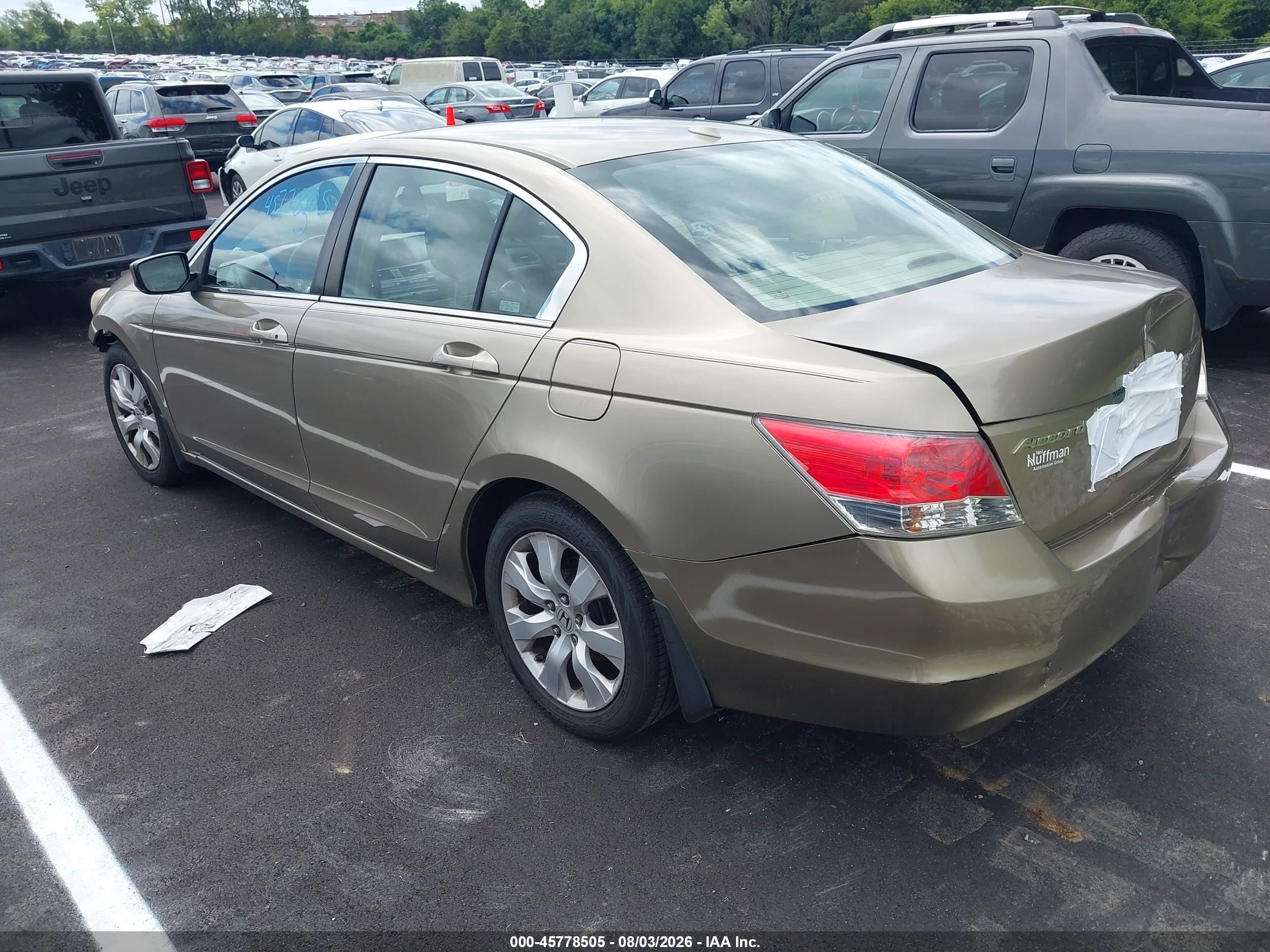 2009 Honda Accord 2.4 Ex-l Brown vin: 1HGCP26869A199176