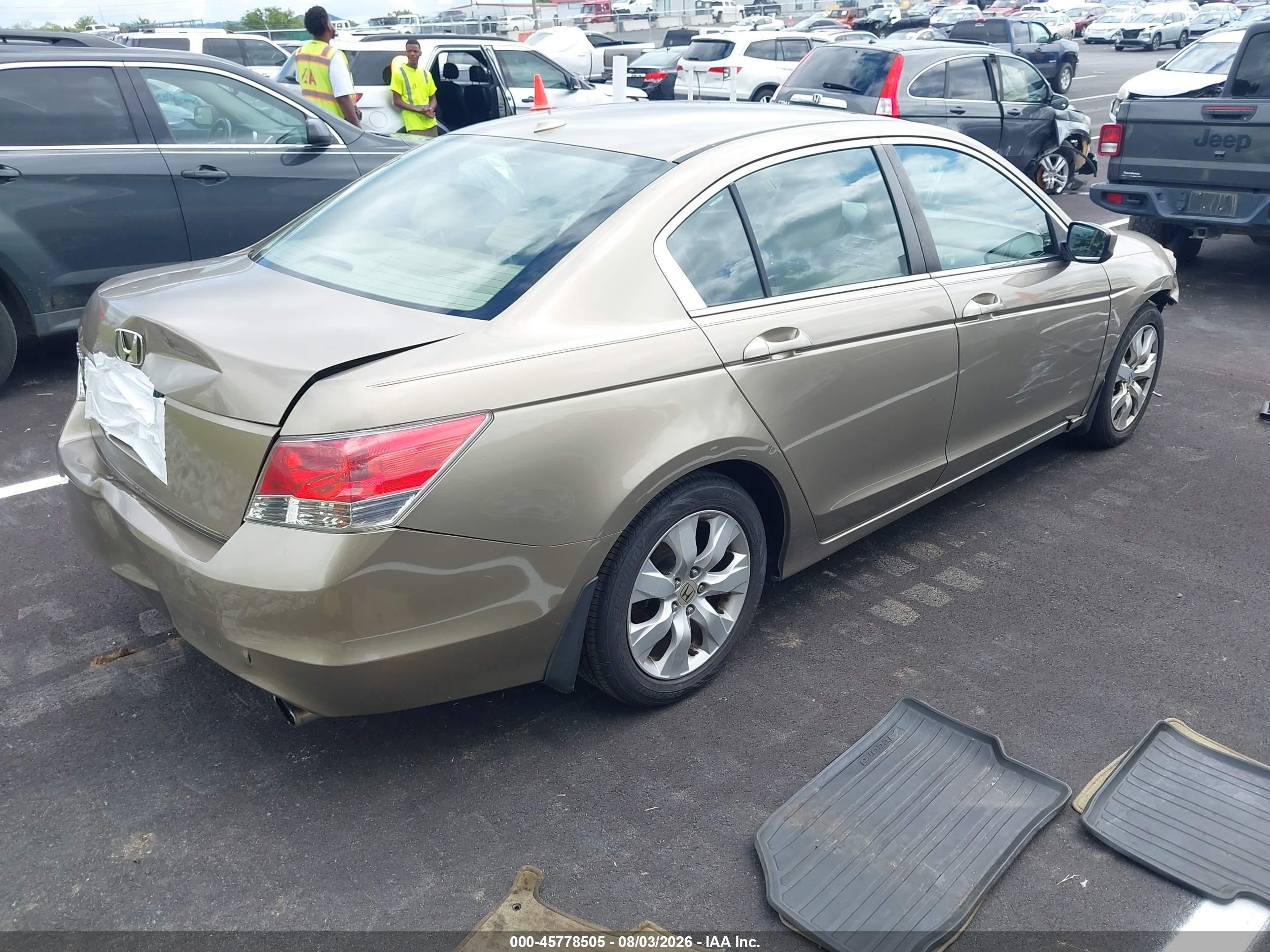 2009 Honda Accord 2.4 Ex-l Brown vin: 1HGCP26869A199176