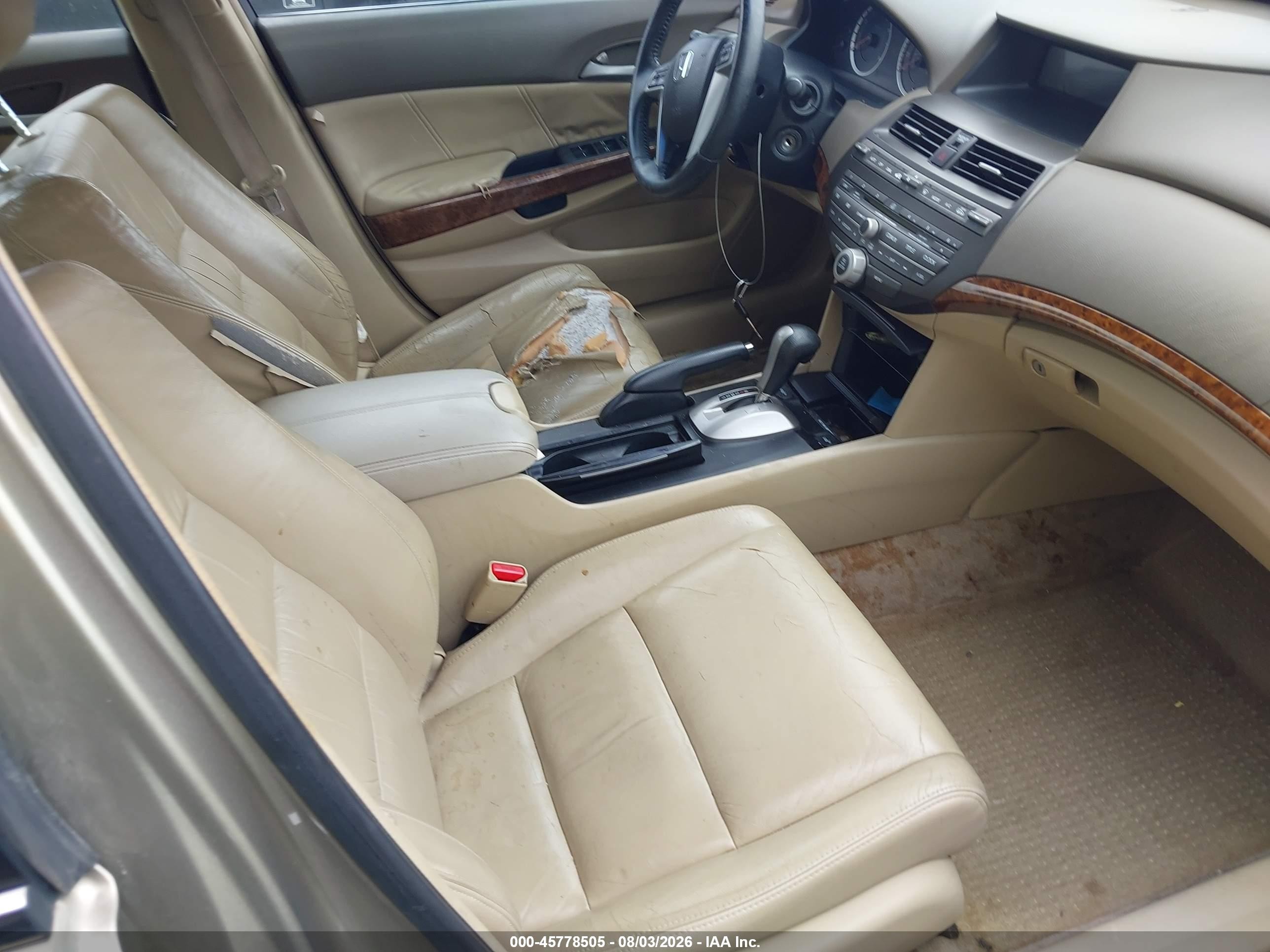 2009 Honda Accord 2.4 Ex-l Brown vin: 1HGCP26869A199176