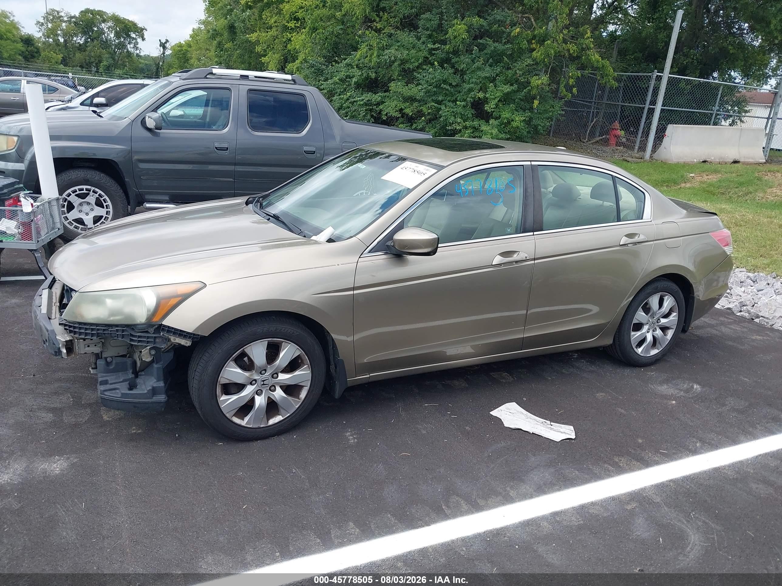 2009 Honda Accord 2.4 Ex-l Brown vin: 1HGCP26869A199176