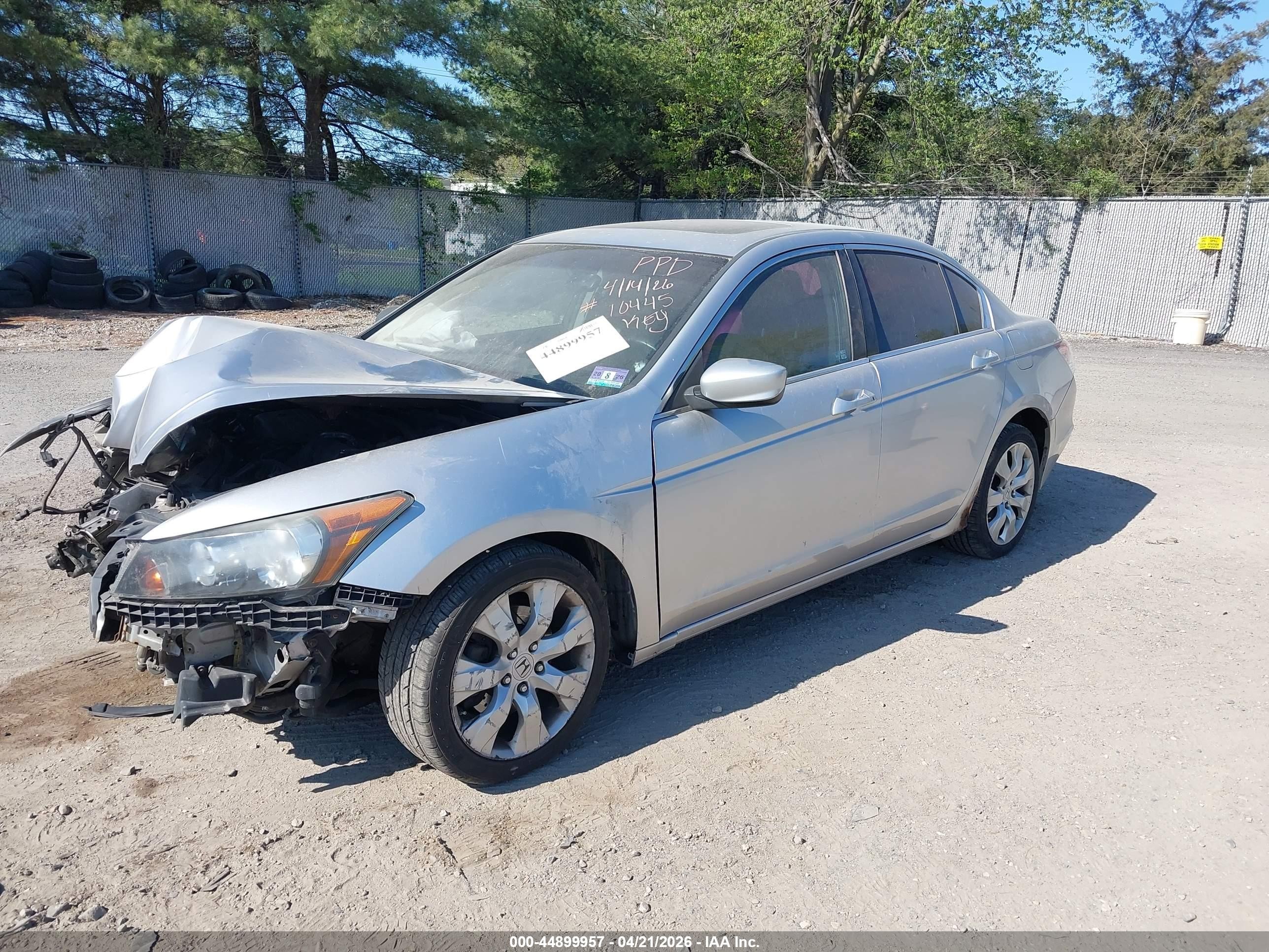 2008 Honda Accord 2.4 Ex-l Silver vin: 1HGCP26878A013689