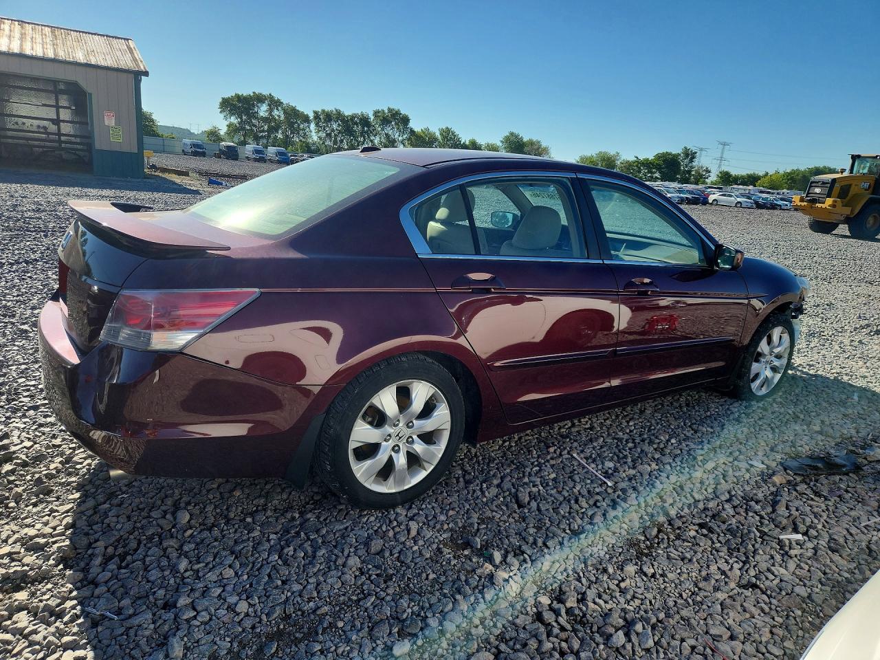 2008 Honda Accord Exl Burgundy vin: 1HGCP26878A054307