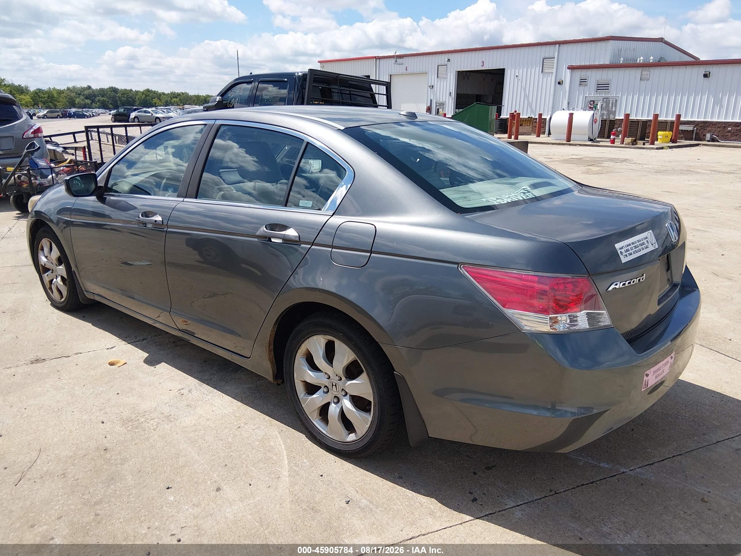2008 Honda Accord 2.4 Ex-l Gray vin: 1HGCP26878A056834