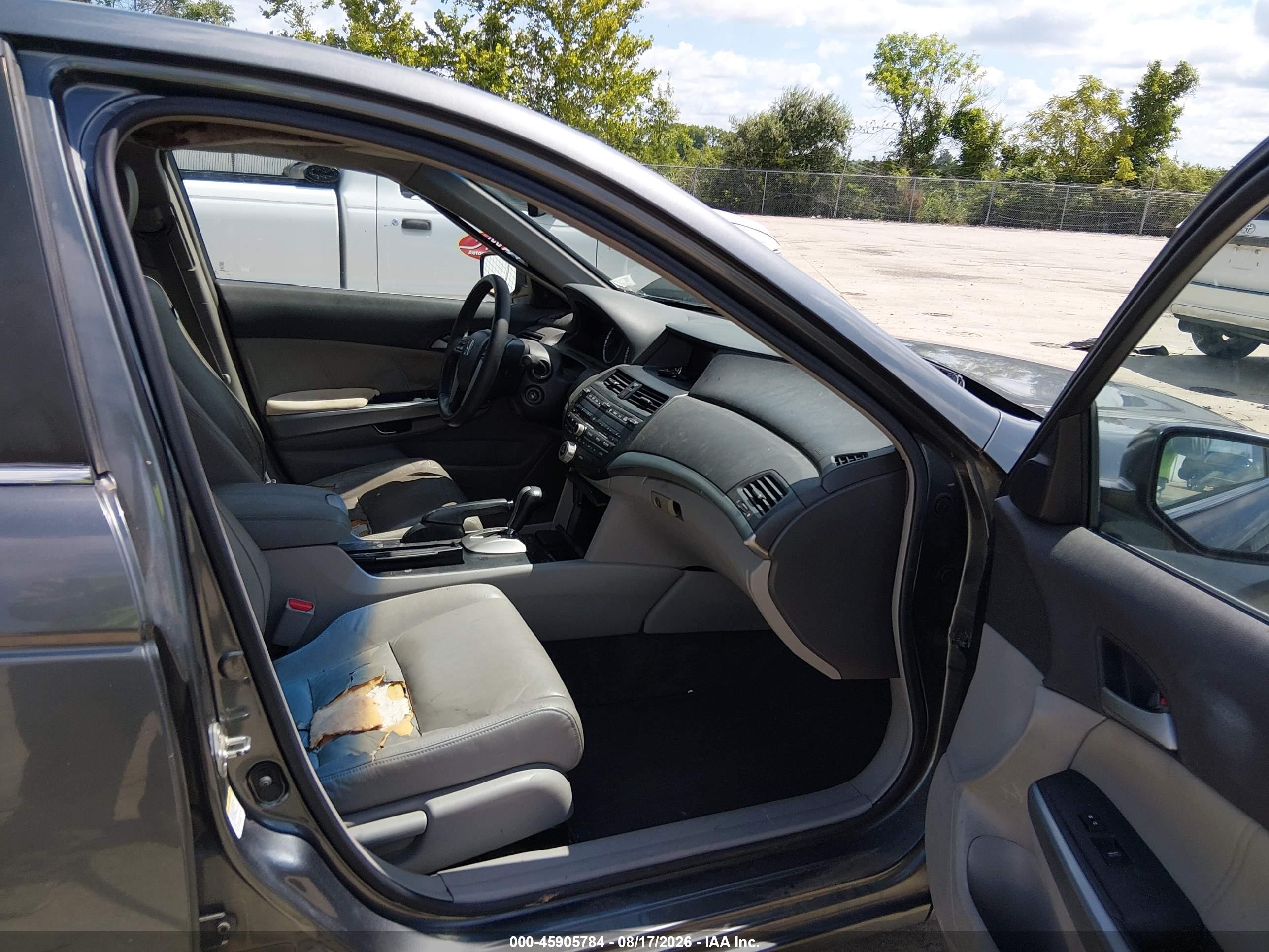 2008 Honda Accord 2.4 Ex-l Gray vin: 1HGCP26878A056834