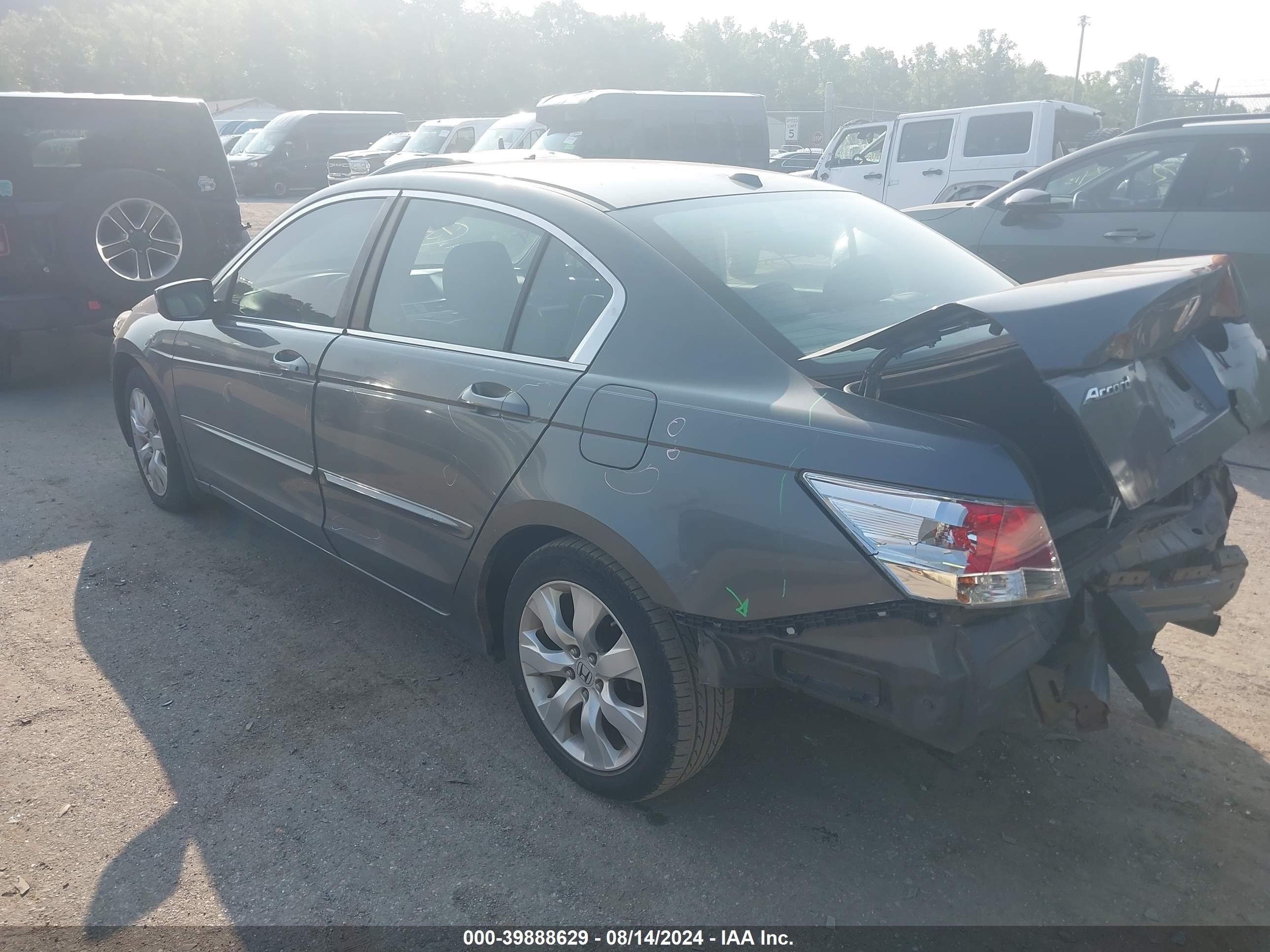 2008 Honda Accord 2.4 Ex-l Gray vin: 1HGCP26878A060592