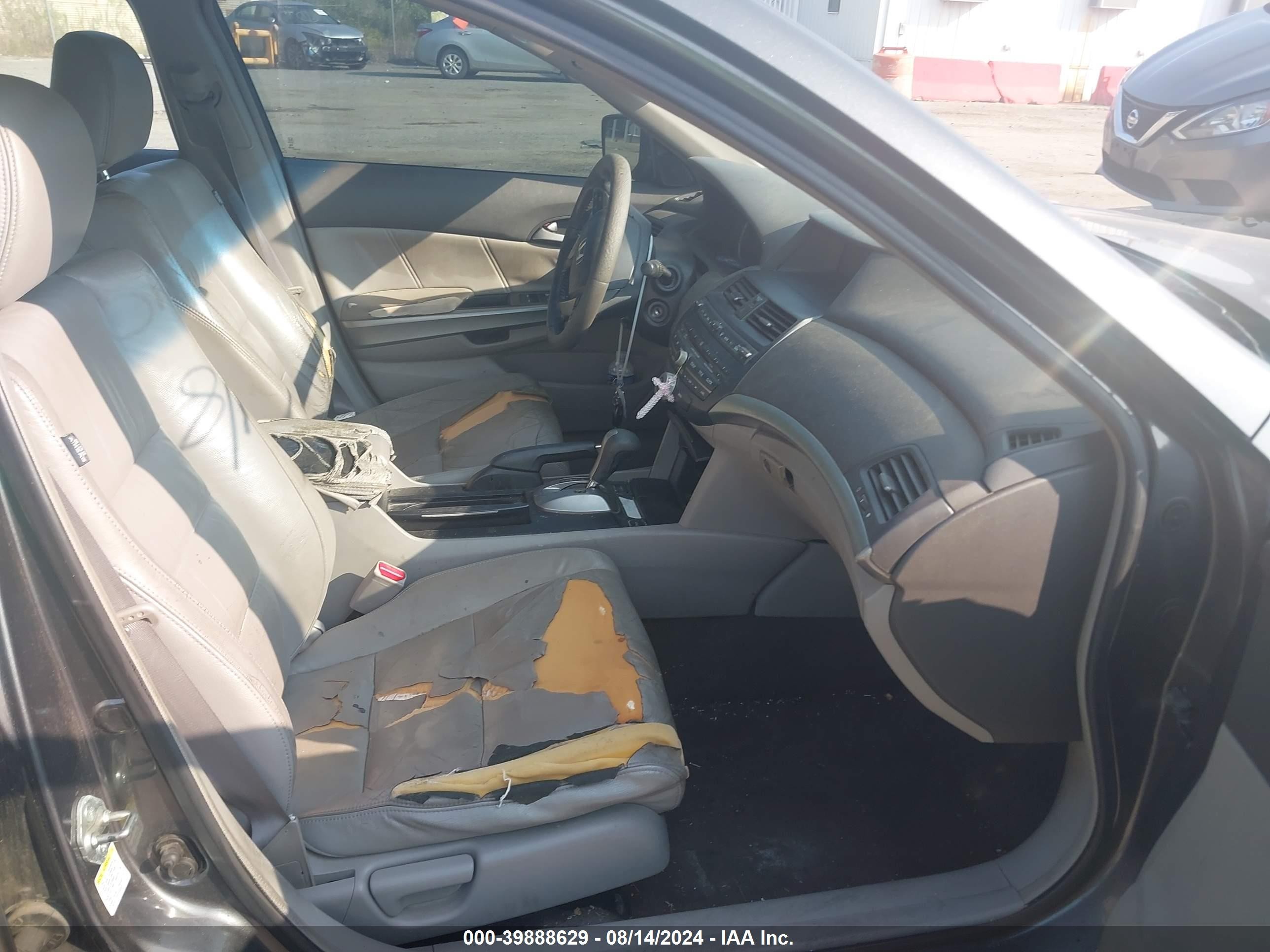 2008 Honda Accord 2.4 Ex-l Gray vin: 1HGCP26878A060592