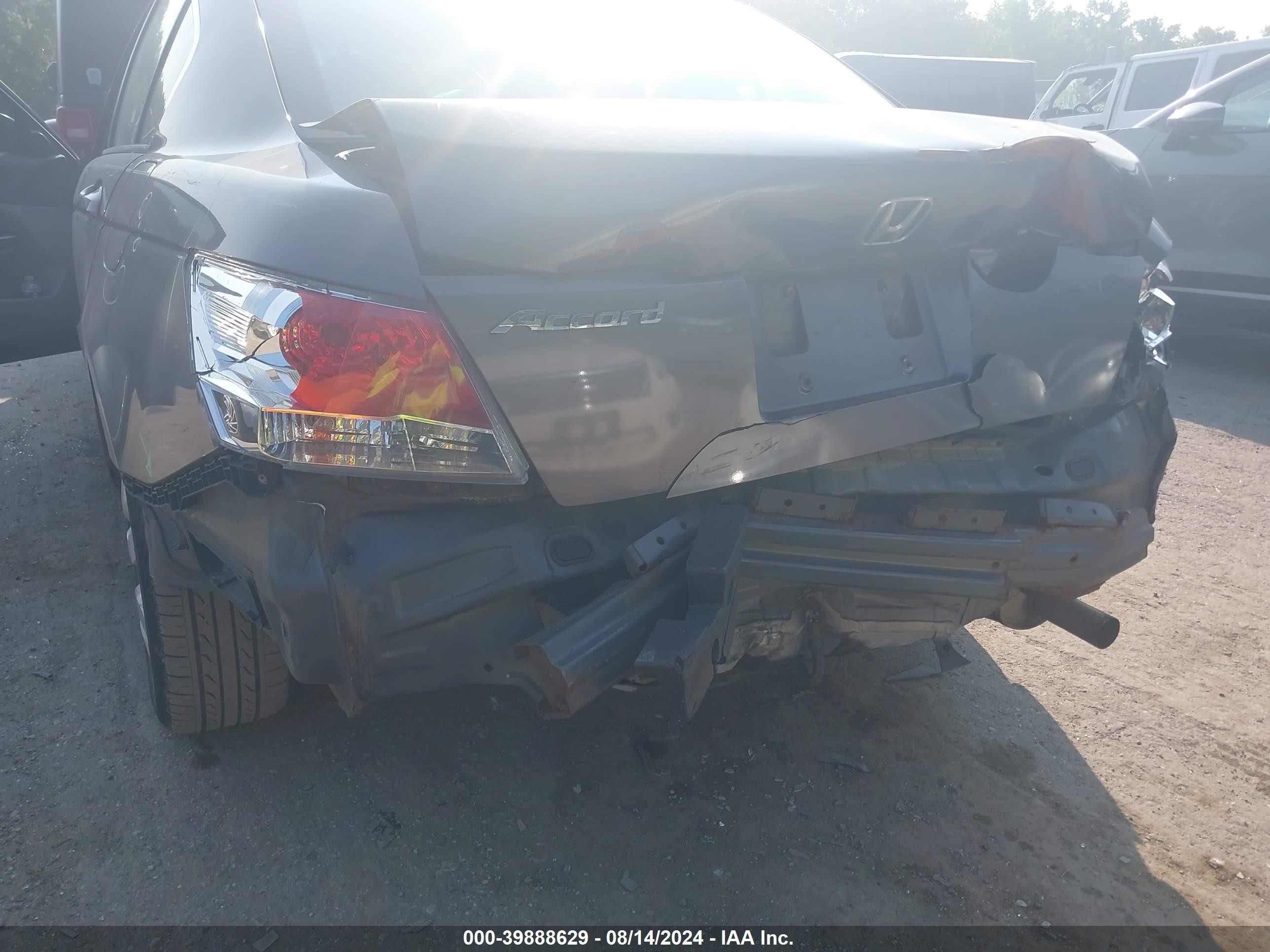 2008 Honda Accord 2.4 Ex-l Gray vin: 1HGCP26878A060592