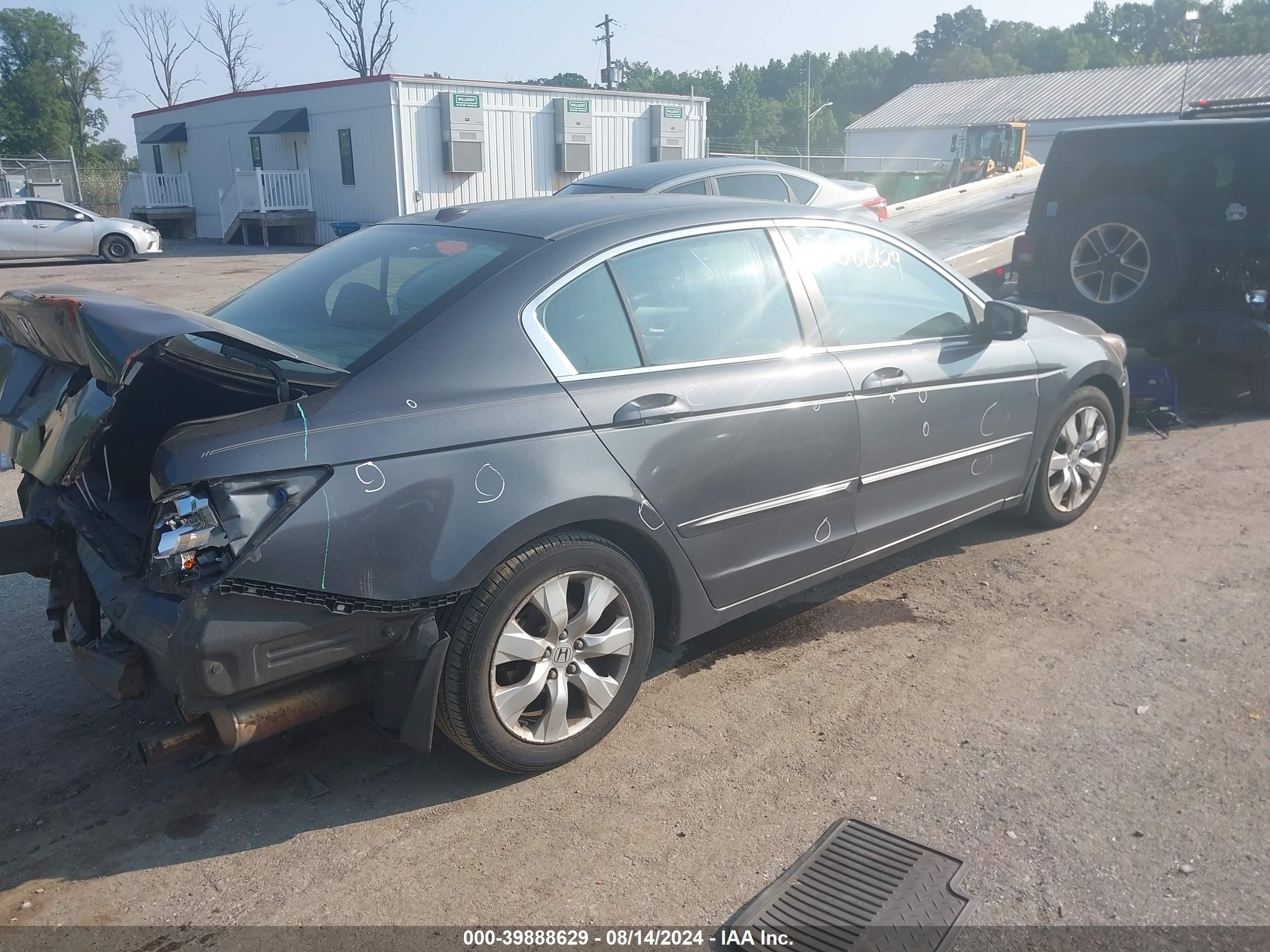 2008 Honda Accord 2.4 Ex-l Gray vin: 1HGCP26878A060592