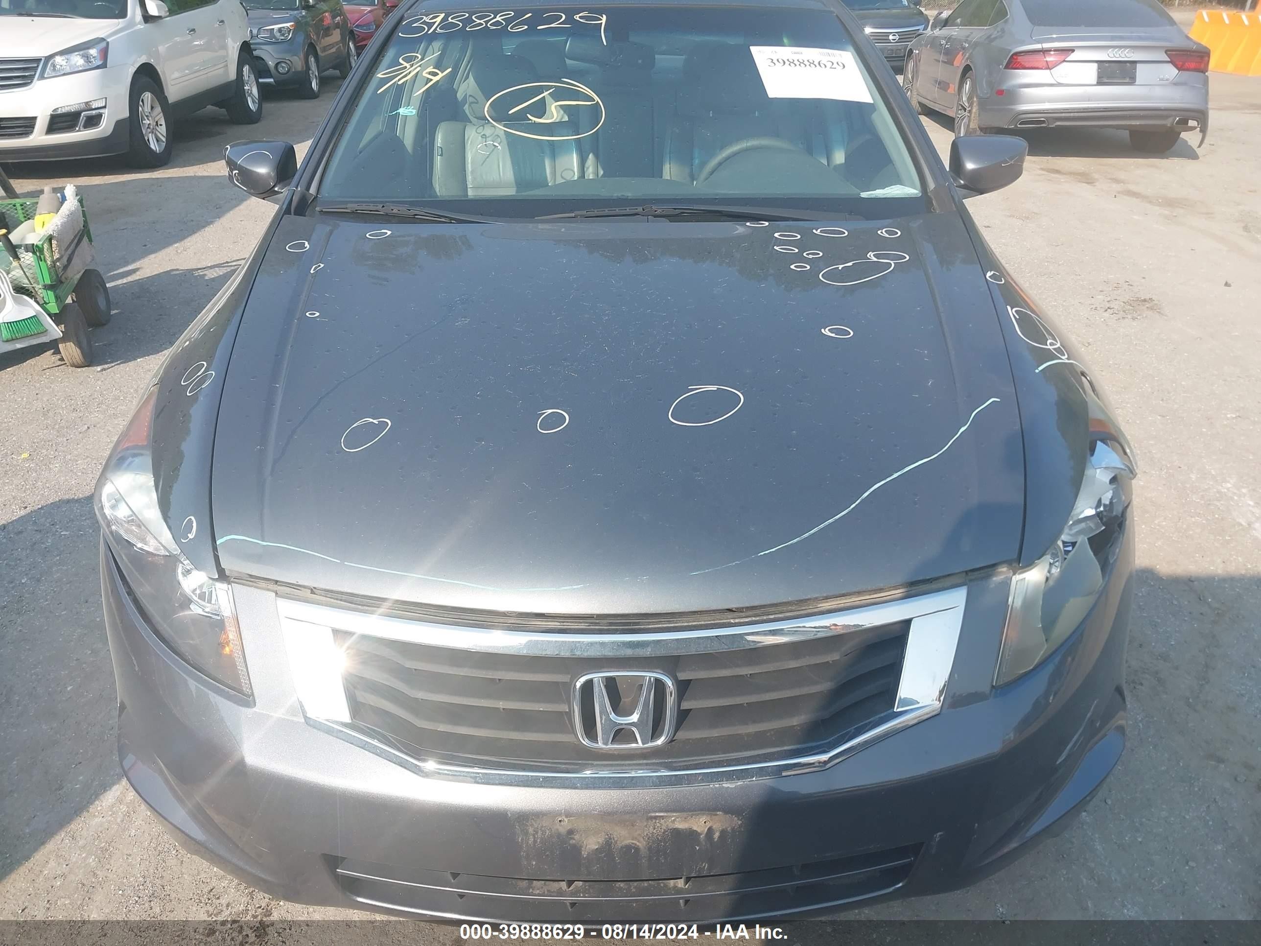 2008 Honda Accord 2.4 Ex-l Gray vin: 1HGCP26878A060592