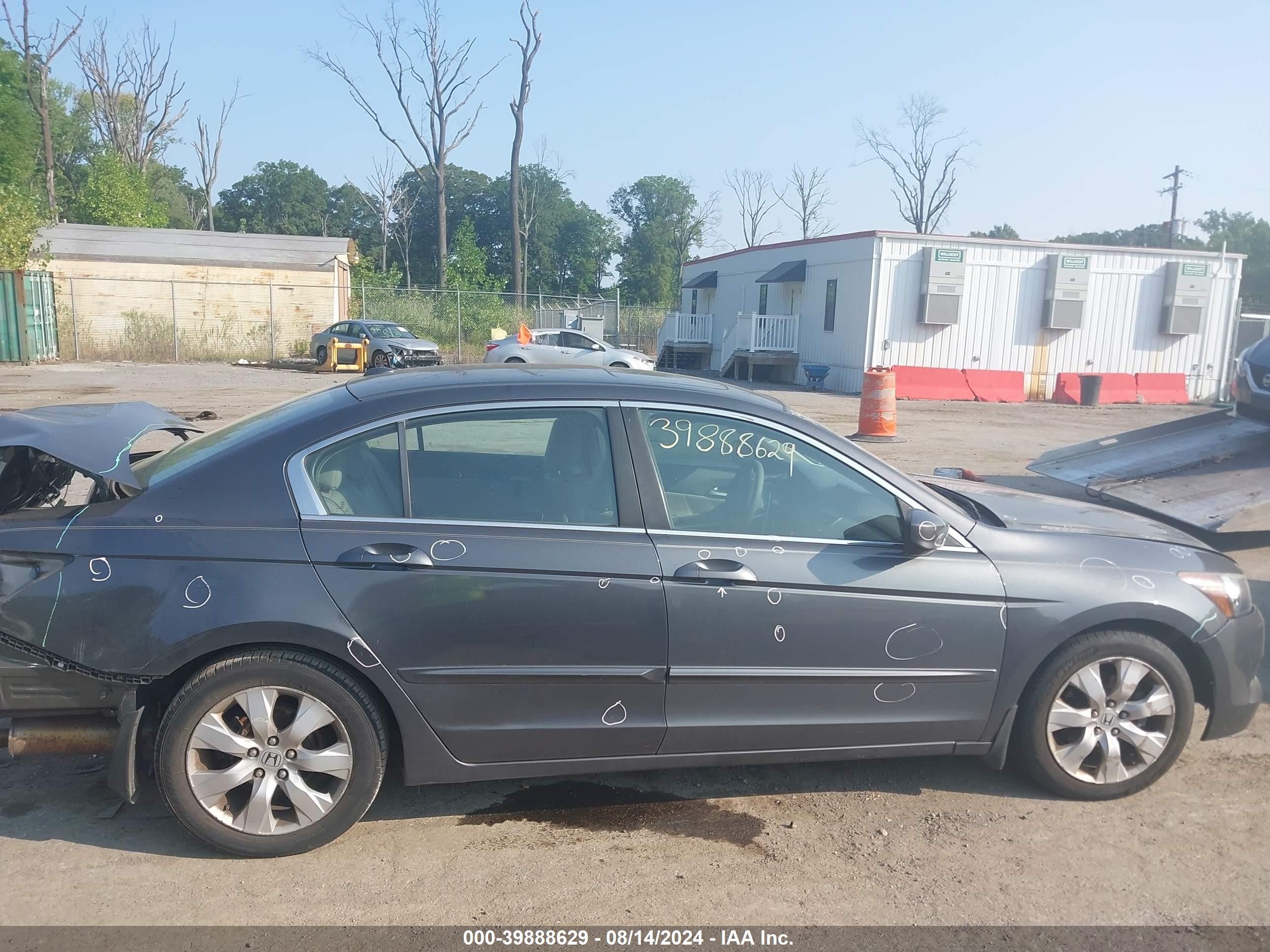 2008 Honda Accord 2.4 Ex-l Gray vin: 1HGCP26878A060592