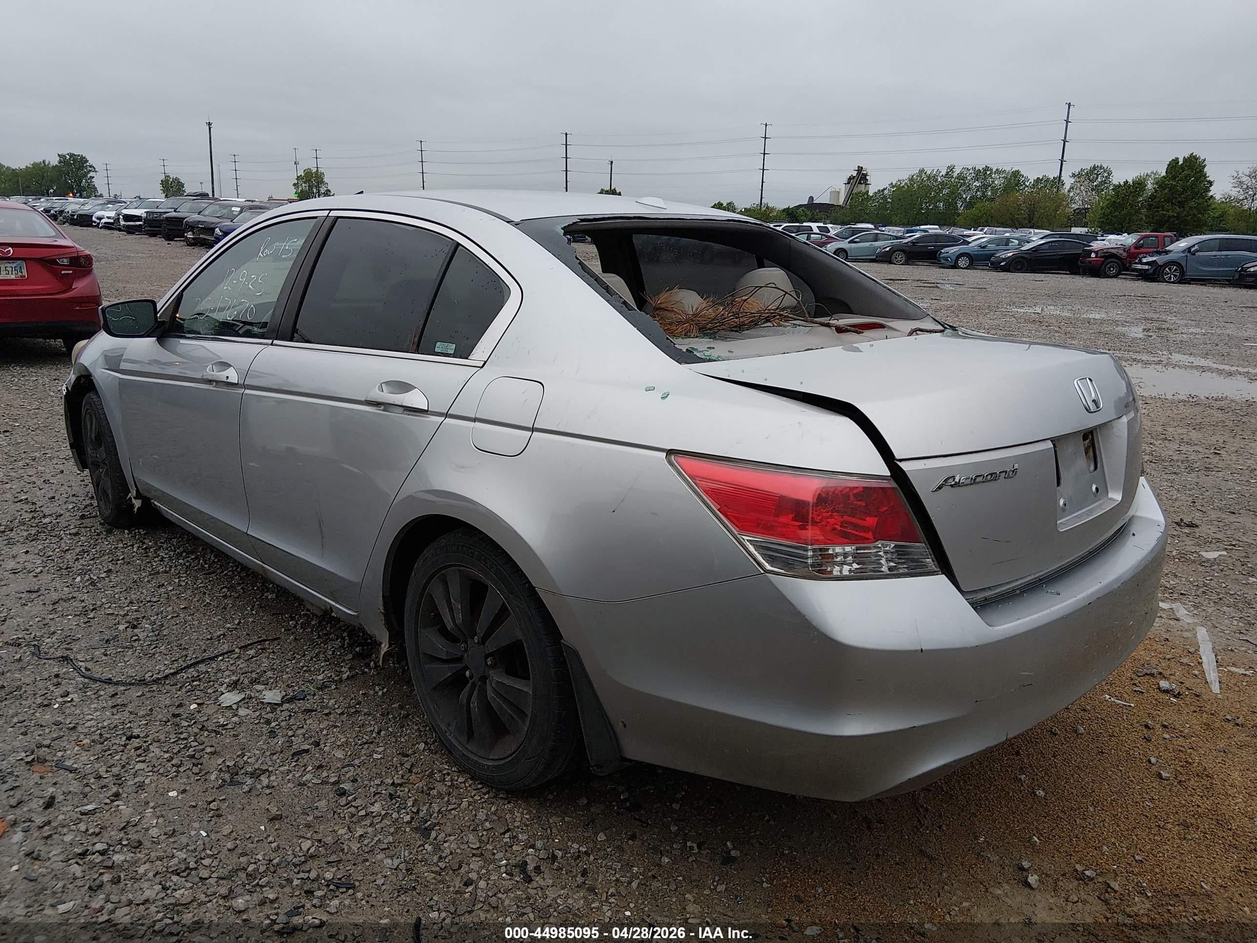 2008 Honda Accord 2.4 Ex-l Silver vin: 1HGCP26878A073780